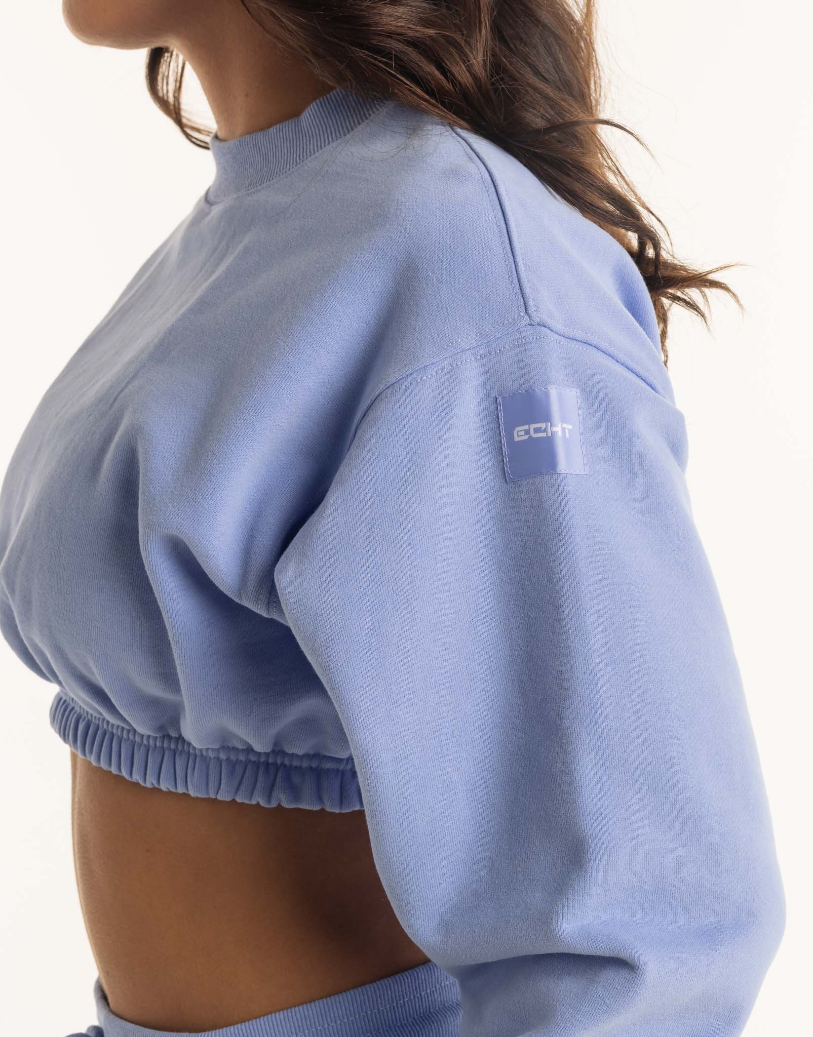 Esteem Cropped Sweater - Hydrangea Blue - Image 2
