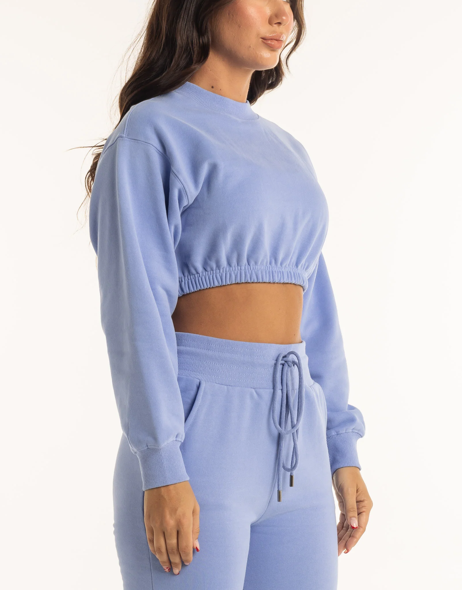 Esteem Cropped Sweater - Hydrangea Blue - Image 8