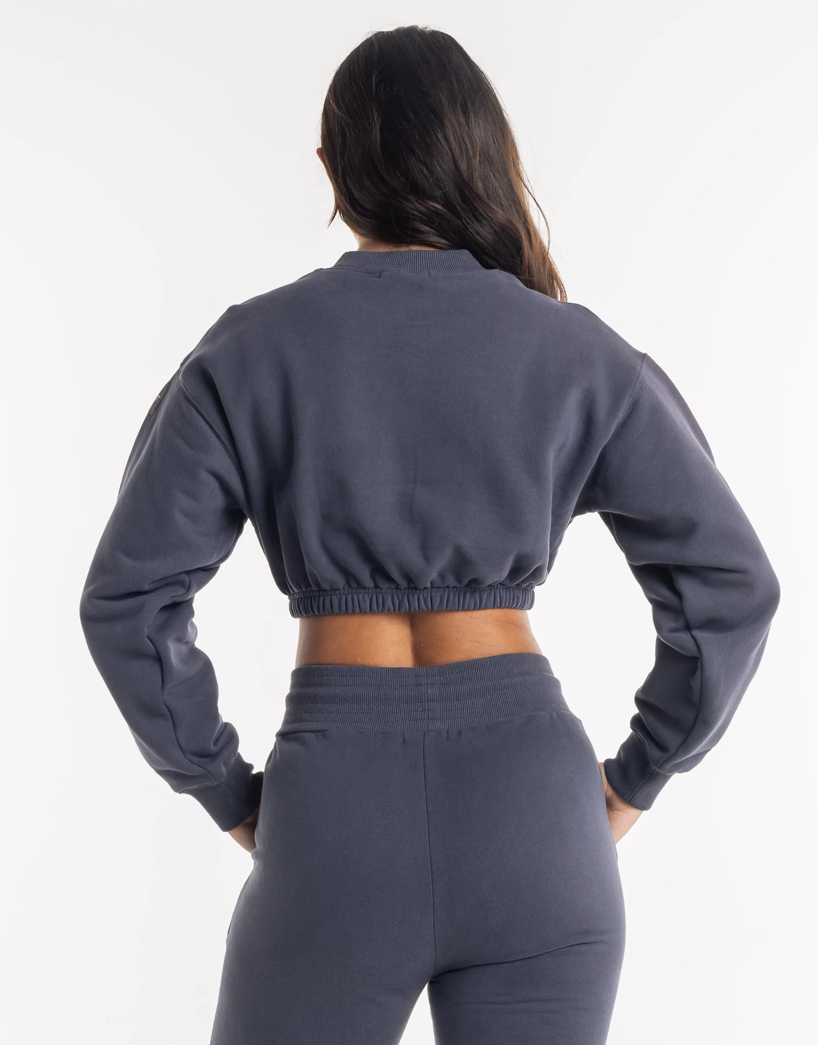 Esteem Cropped Sweater - Smoke Grey - Image 2