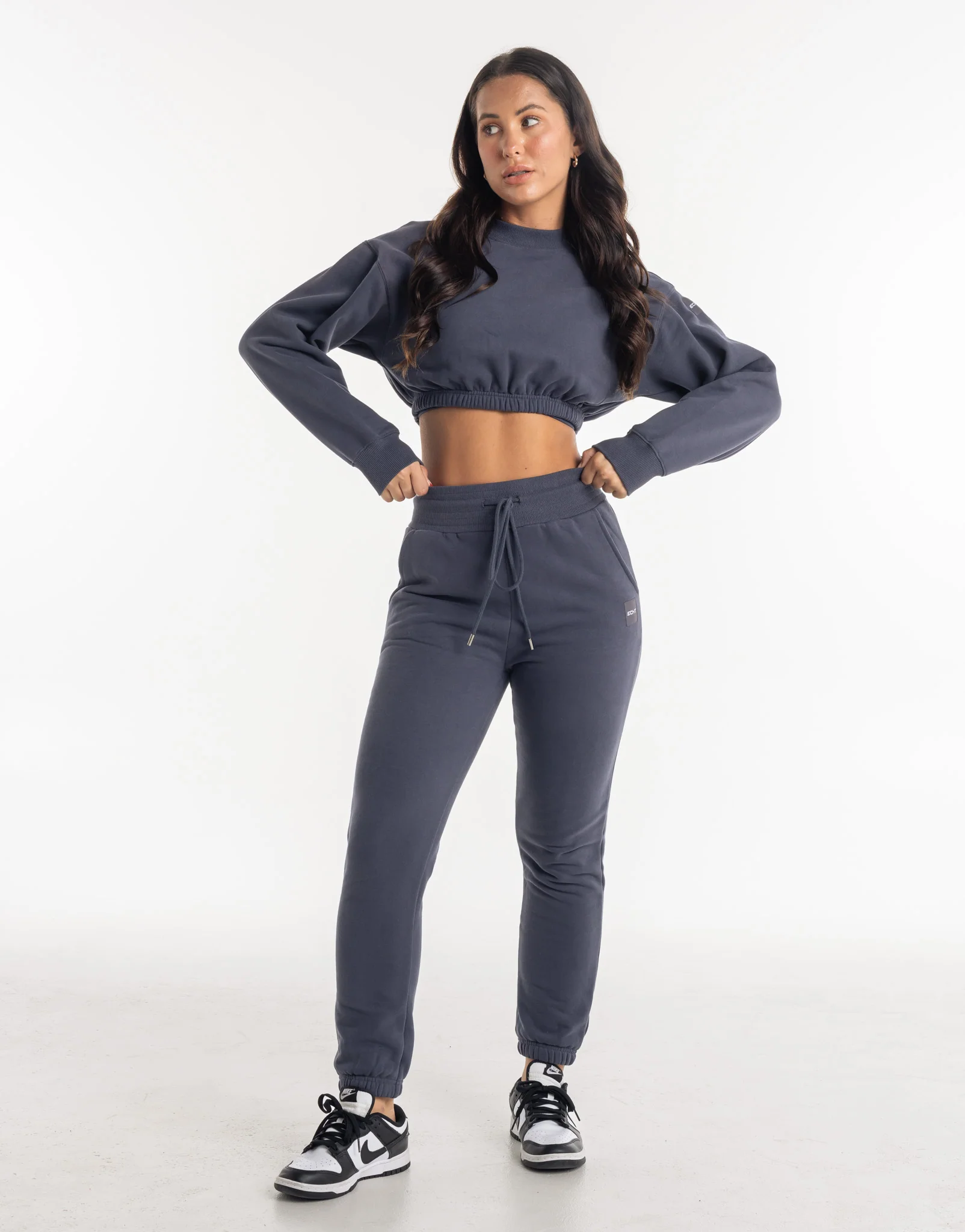 Esteem Cropped Sweater - Smoke Grey - Image 3