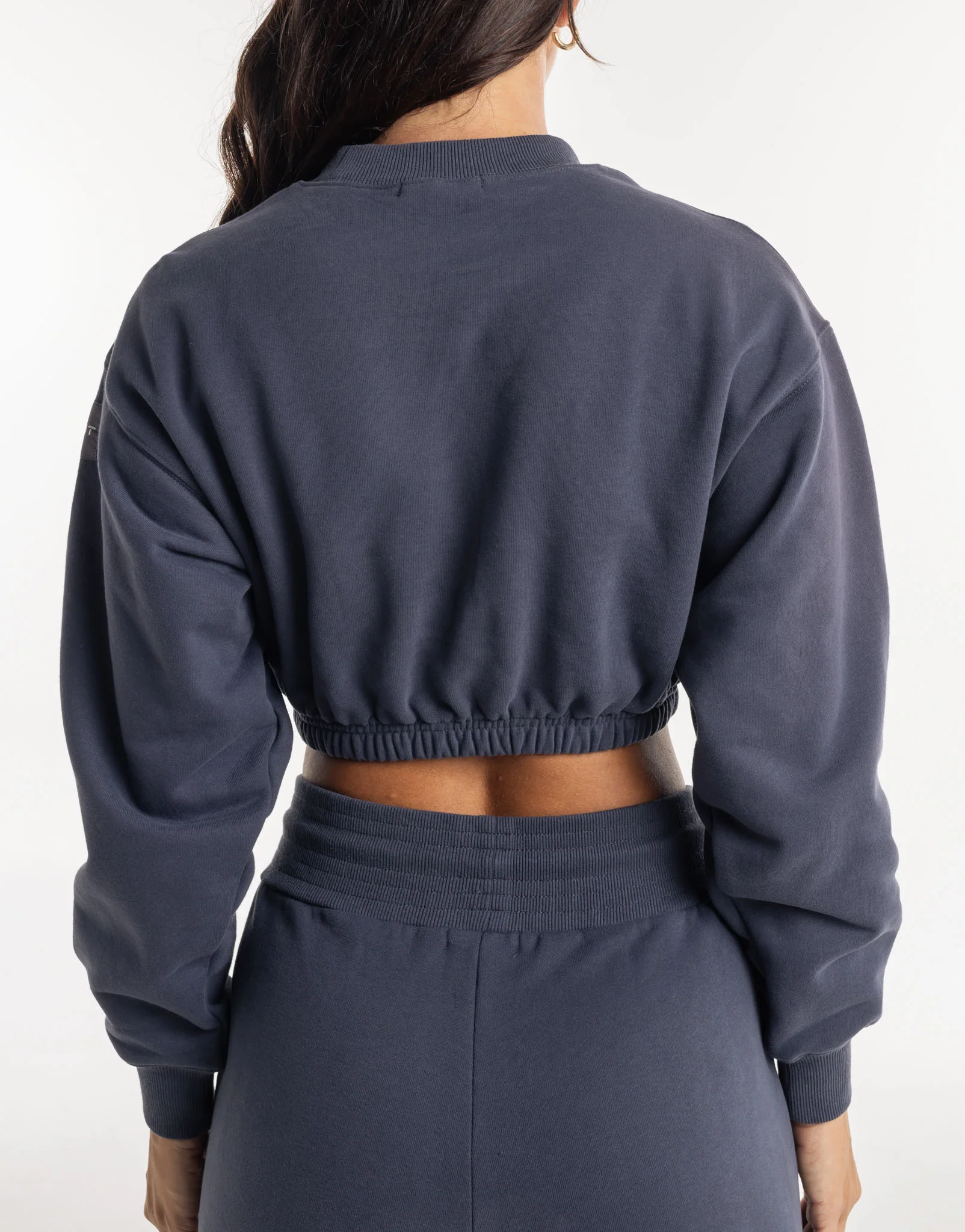 Esteem Cropped Sweater - Smoke Grey - Image 9