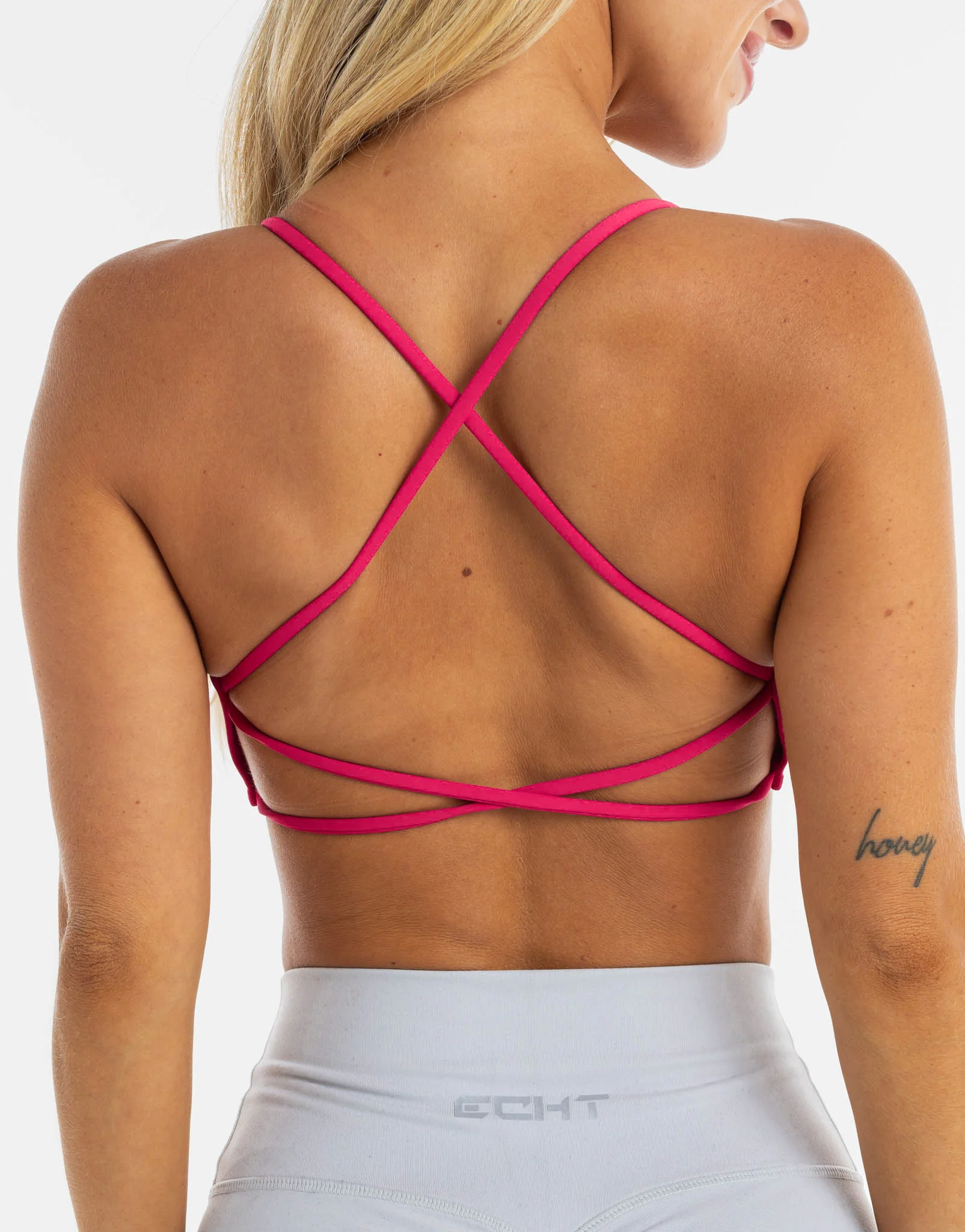 Expel Sports Bra - Bright Pink - Image 4