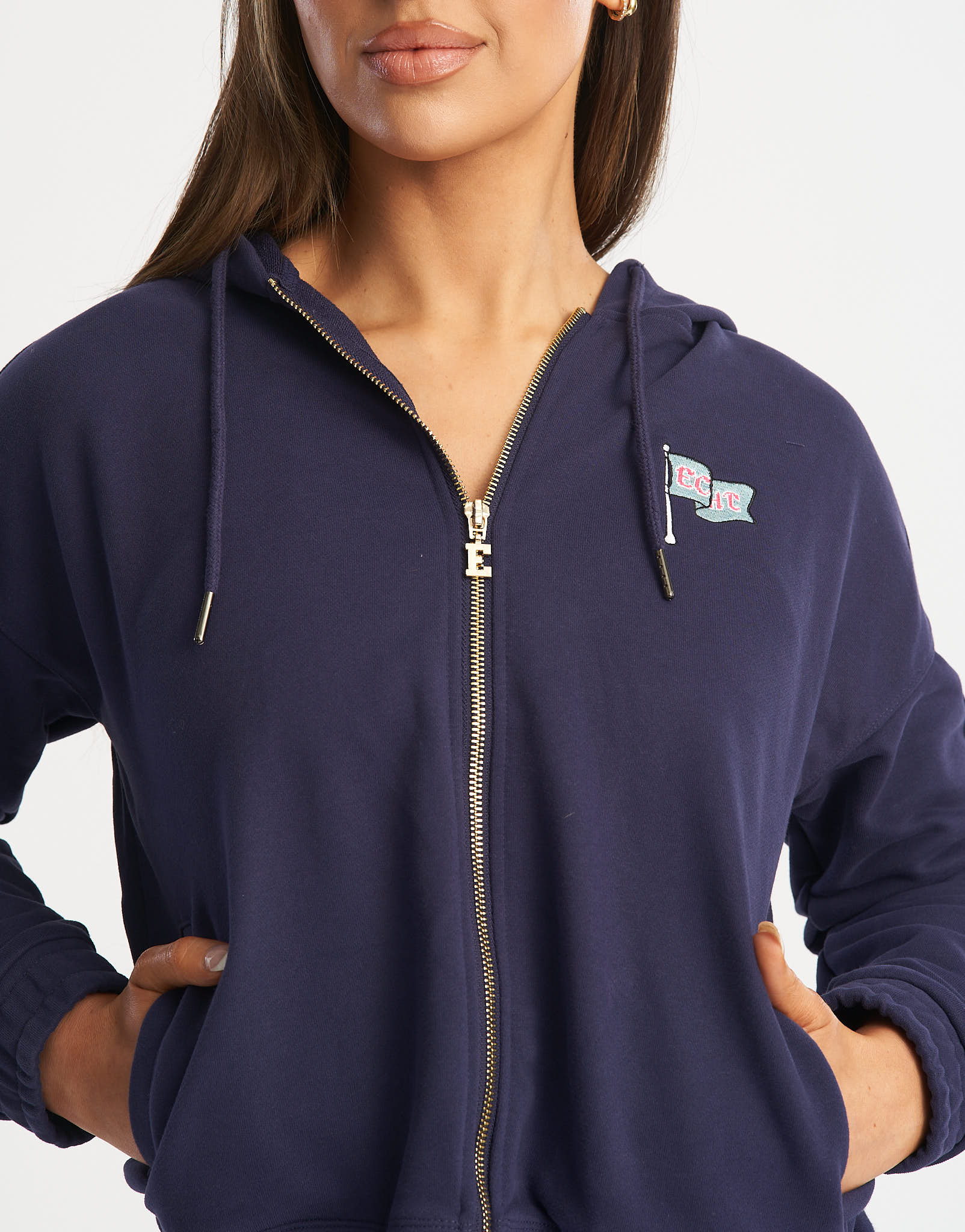 Flag Zip-Up Jacket - Eclipse Blue - Image 5