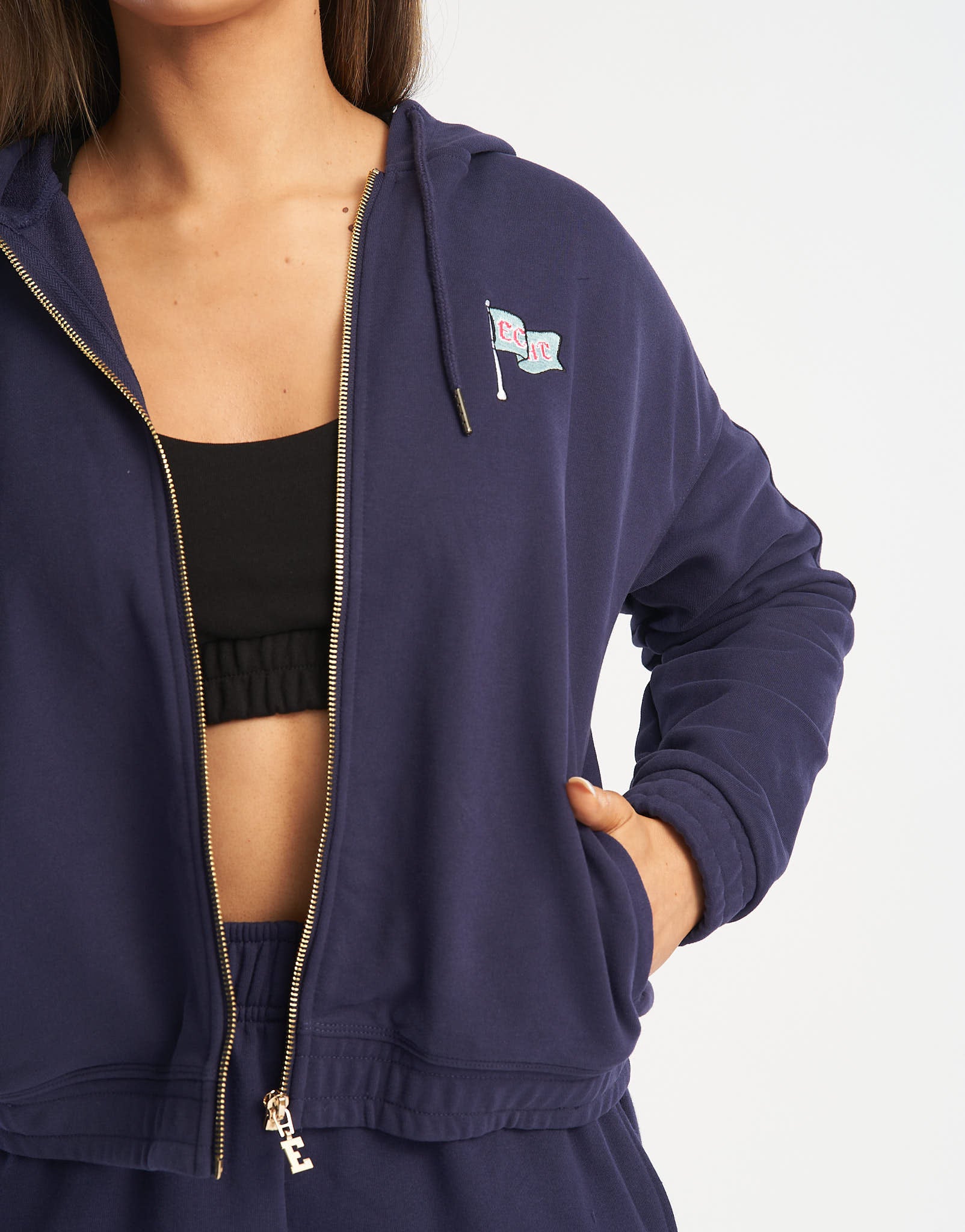 Flag Zip-Up Jacket - Eclipse Blue - Image 7