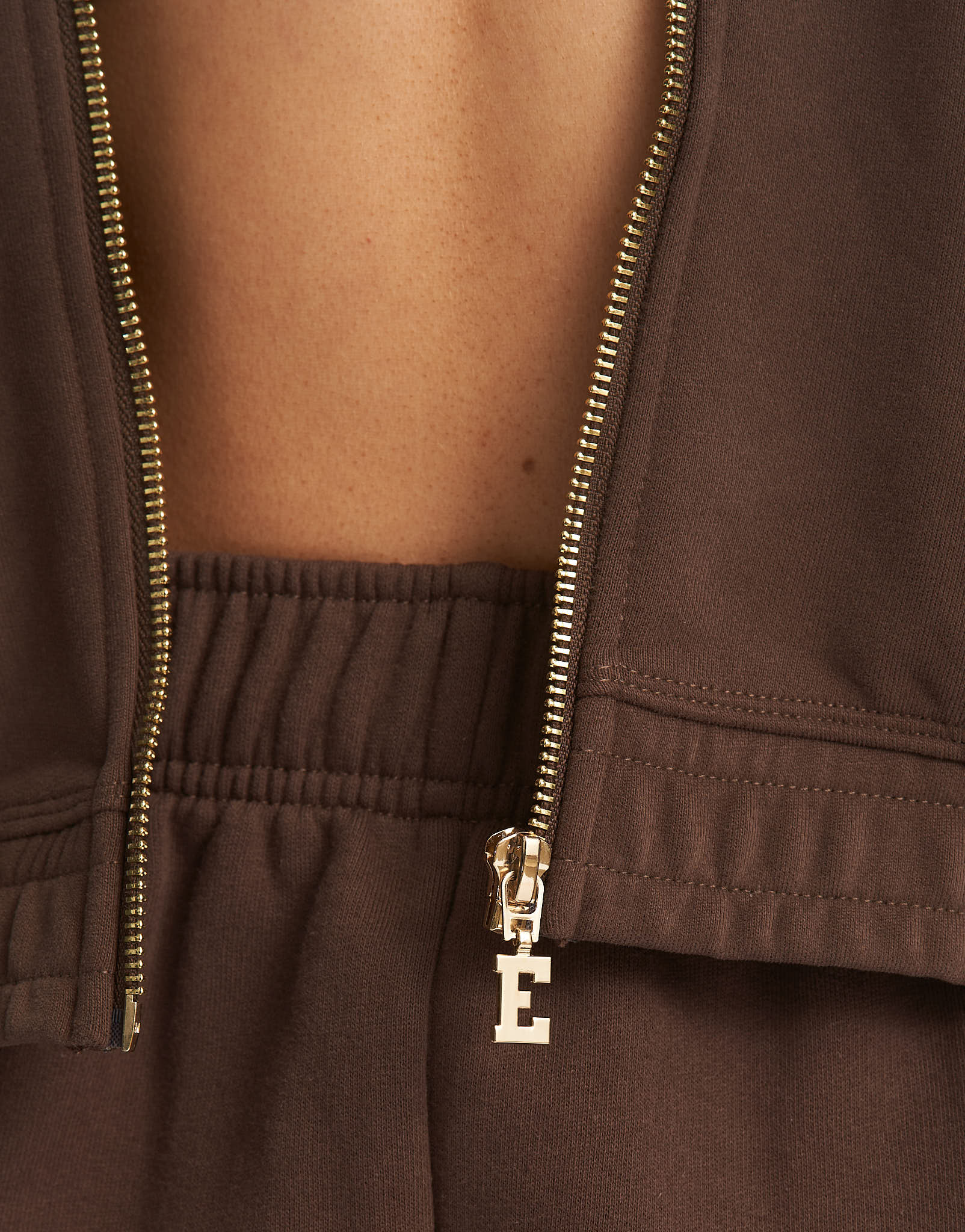 Flag Zip-Up Jacket - Fudge Brown - Image 10