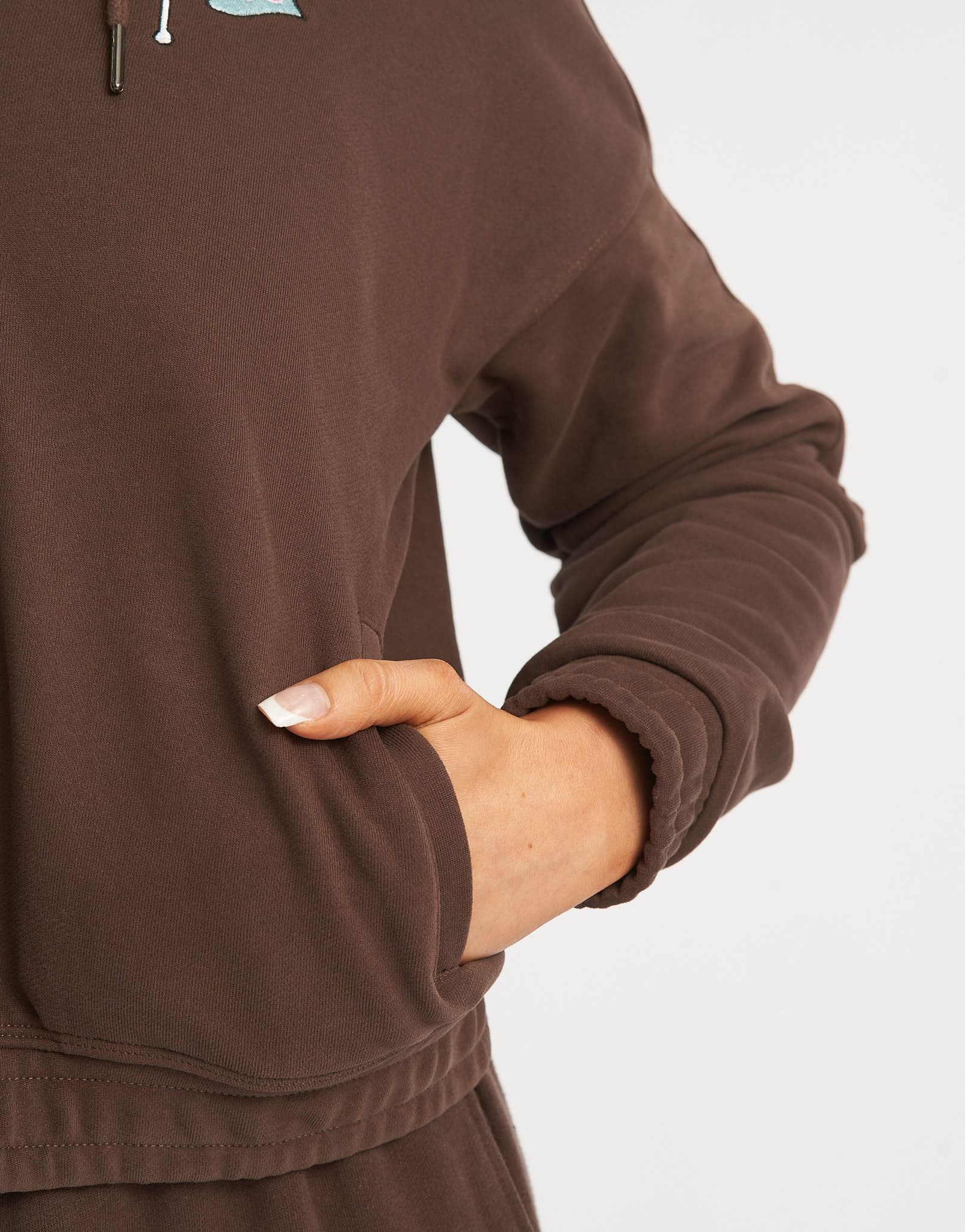 Flag Zip-Up Jacket - Fudge Brown - Image 9