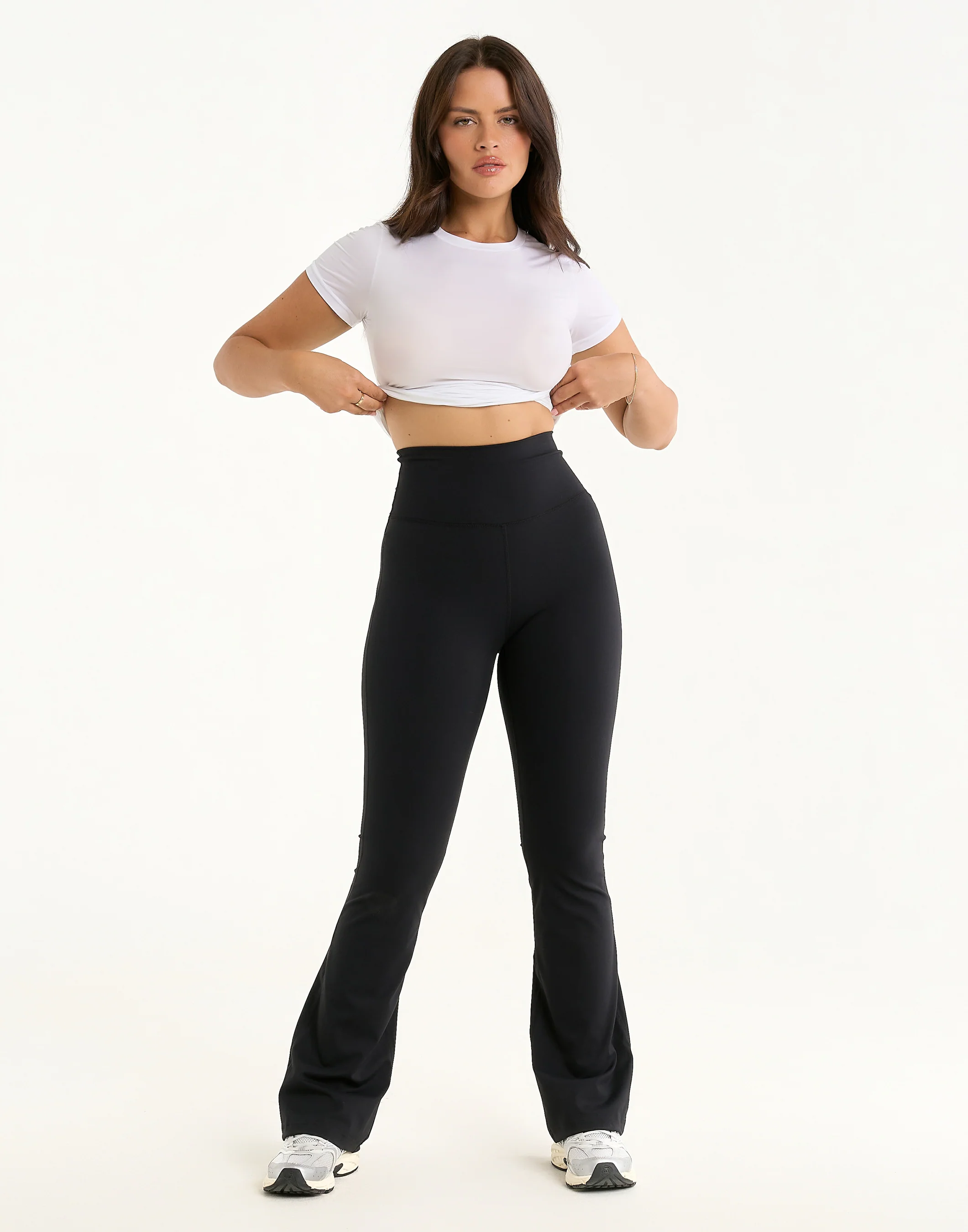 Flare Leggings - Black - Image 8
