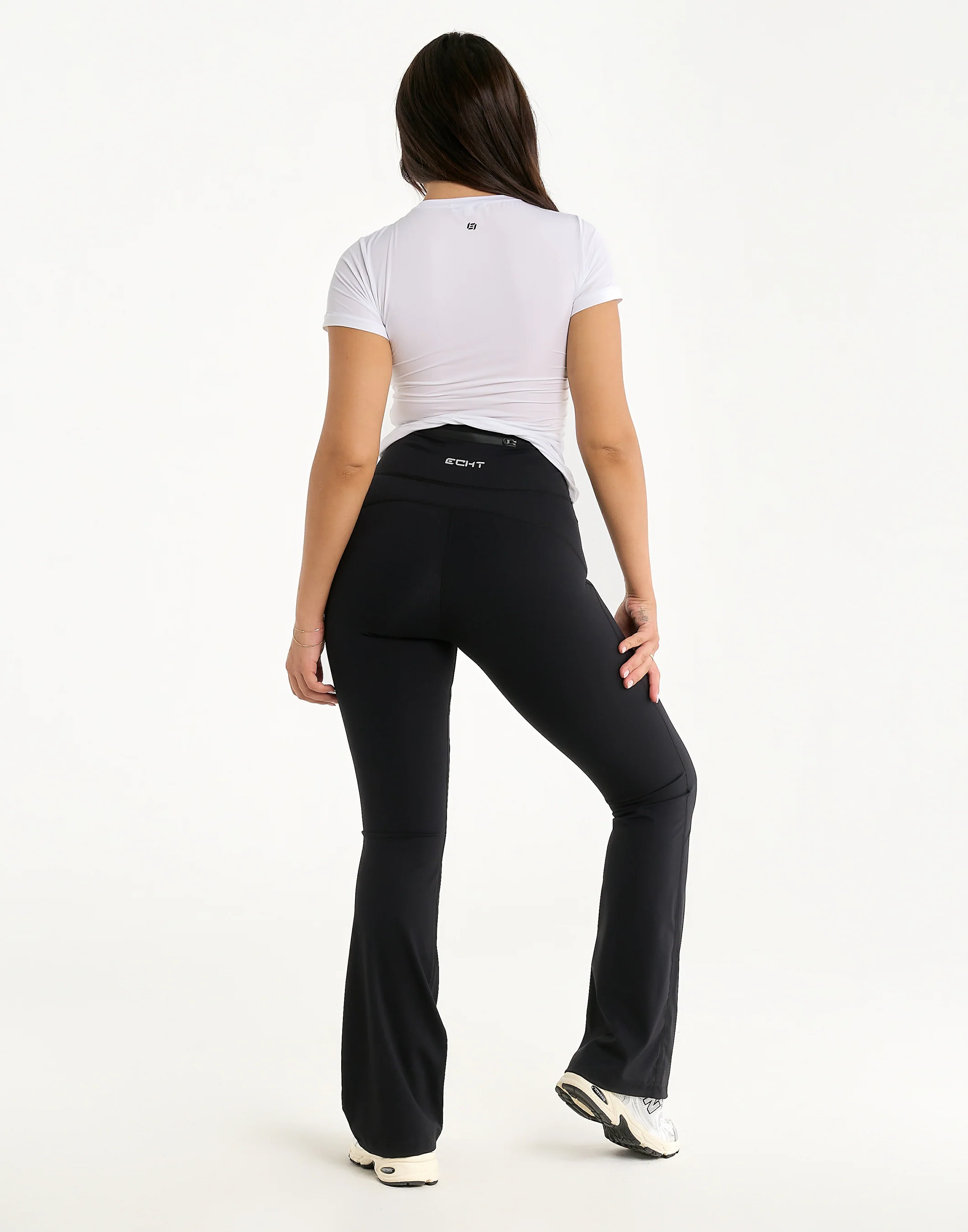 Flare Leggings - Black - Image 9