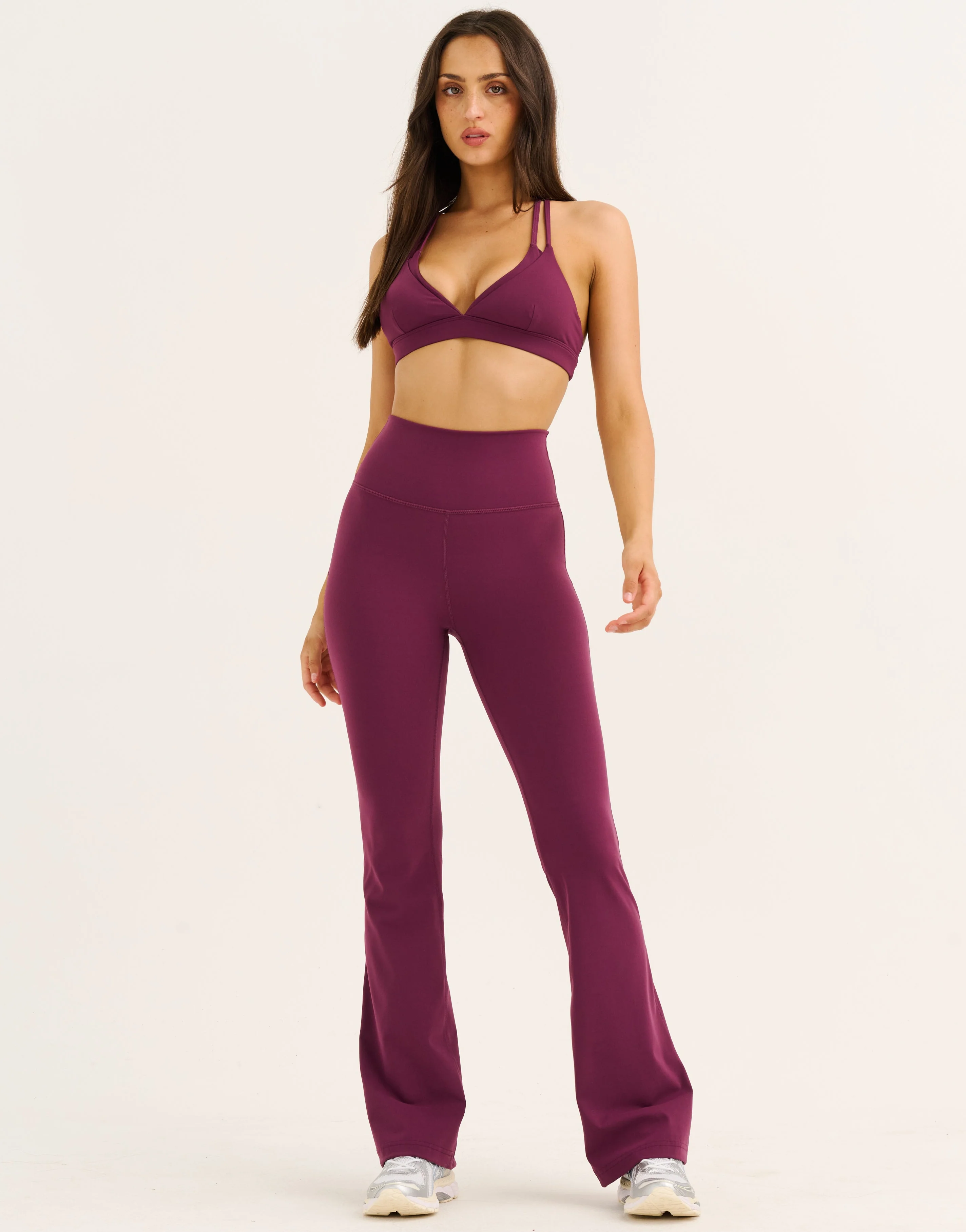 Flare Leggings - Blackberry - Image 2