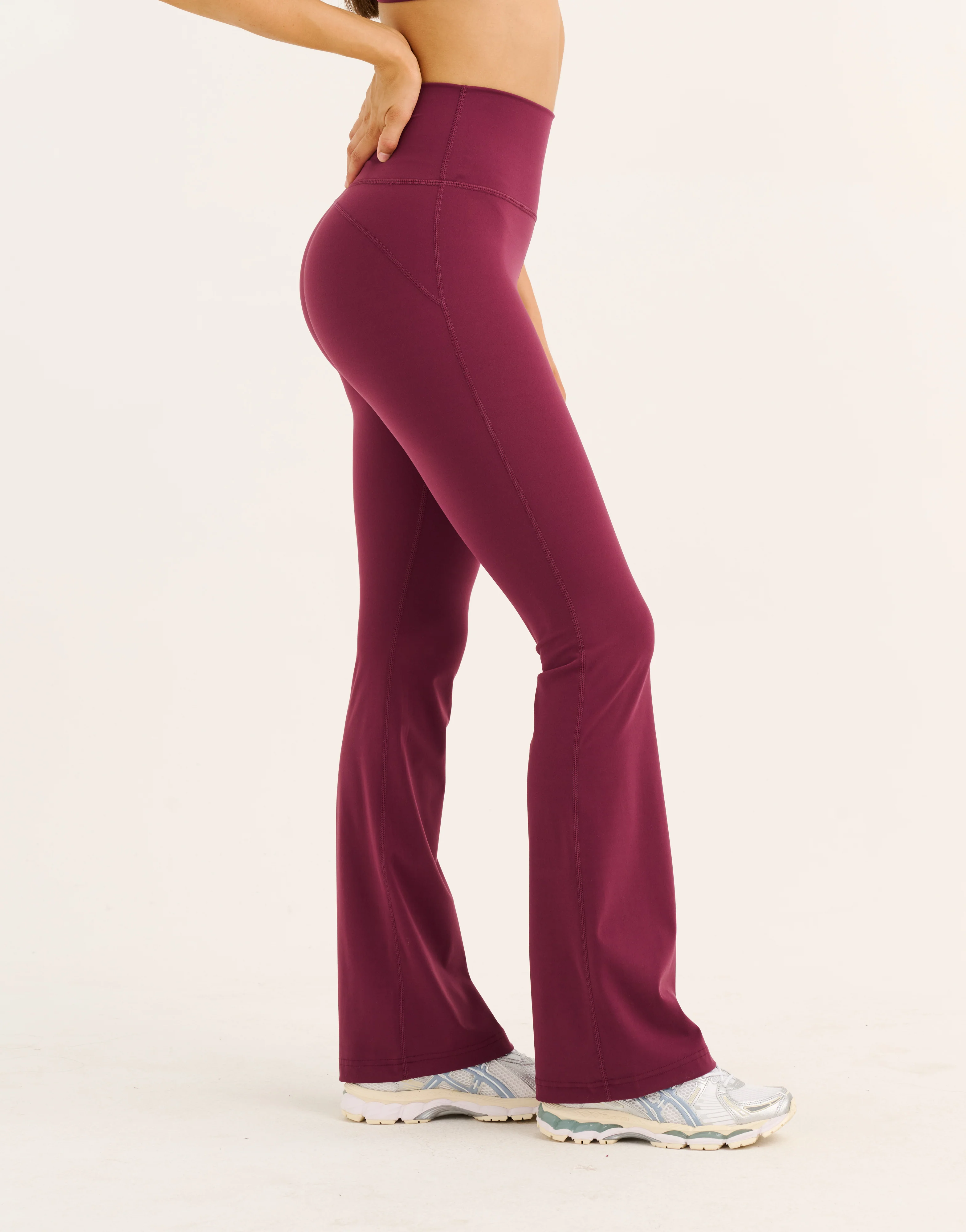 Flare Leggings - Blackberry - Image 3