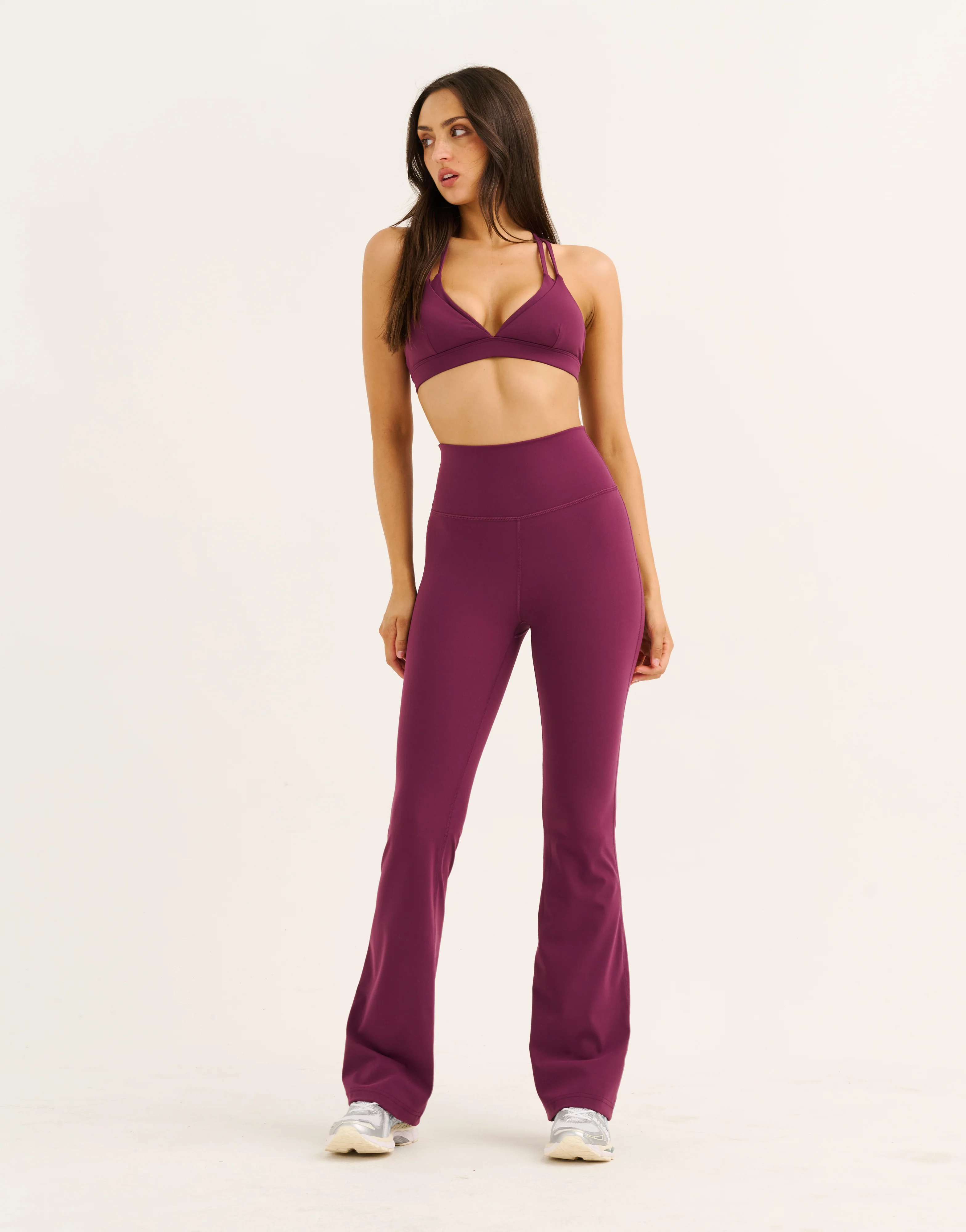 Flare Leggings - Blackberry - Image 5