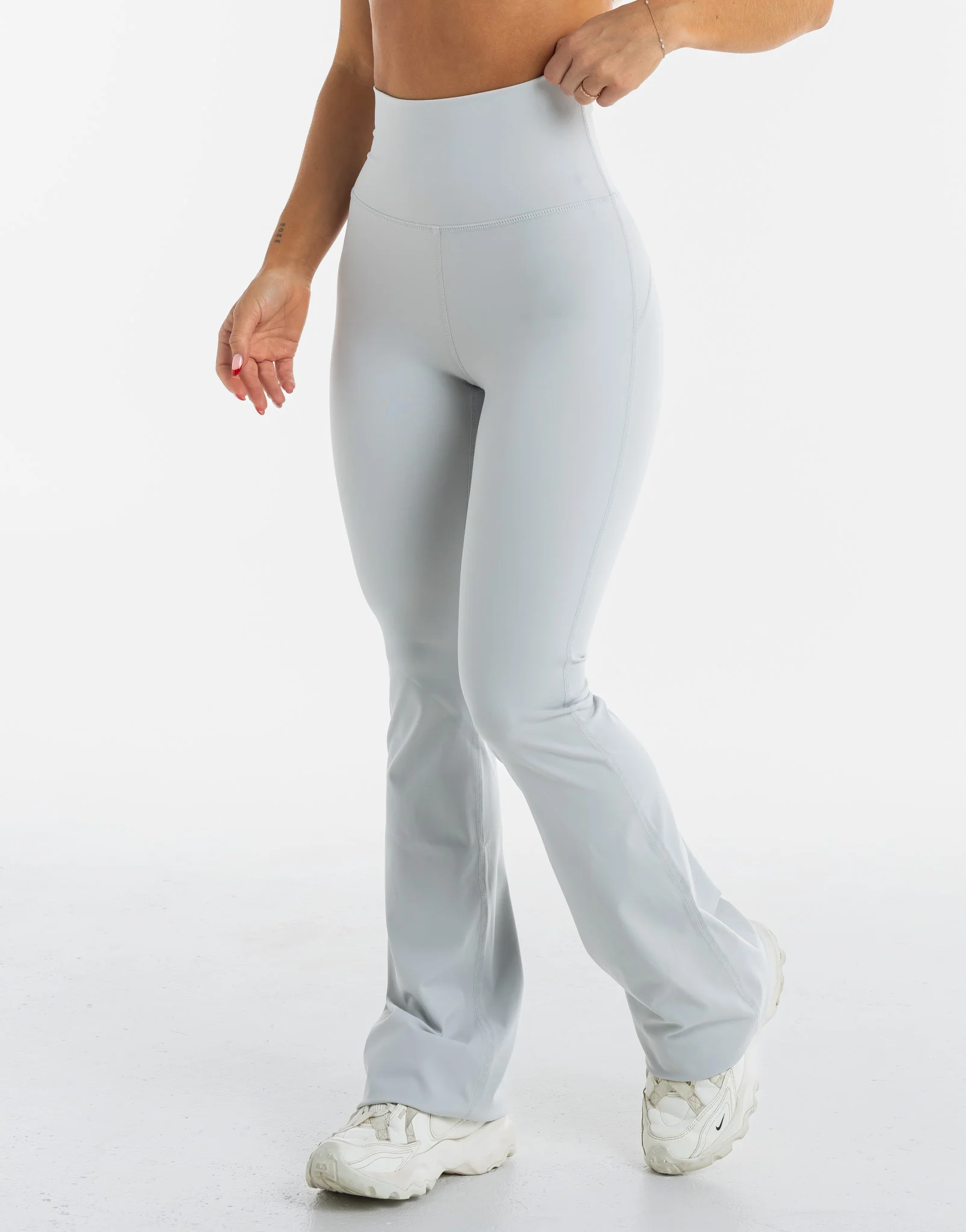 Flare Leggings - Micro Grey - Image 12