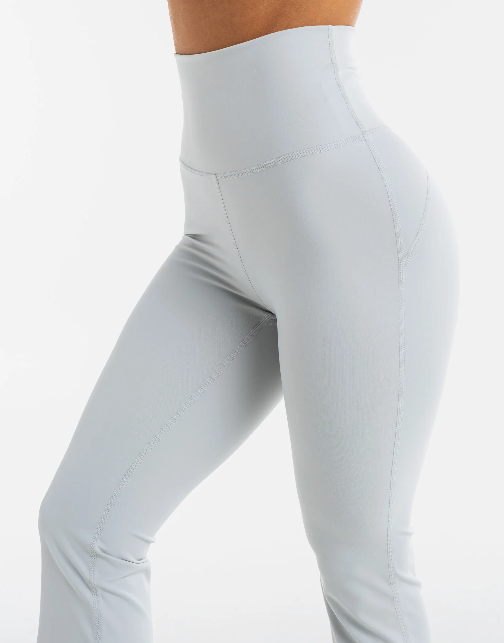 Flare Leggings - Micro Grey - Image 6