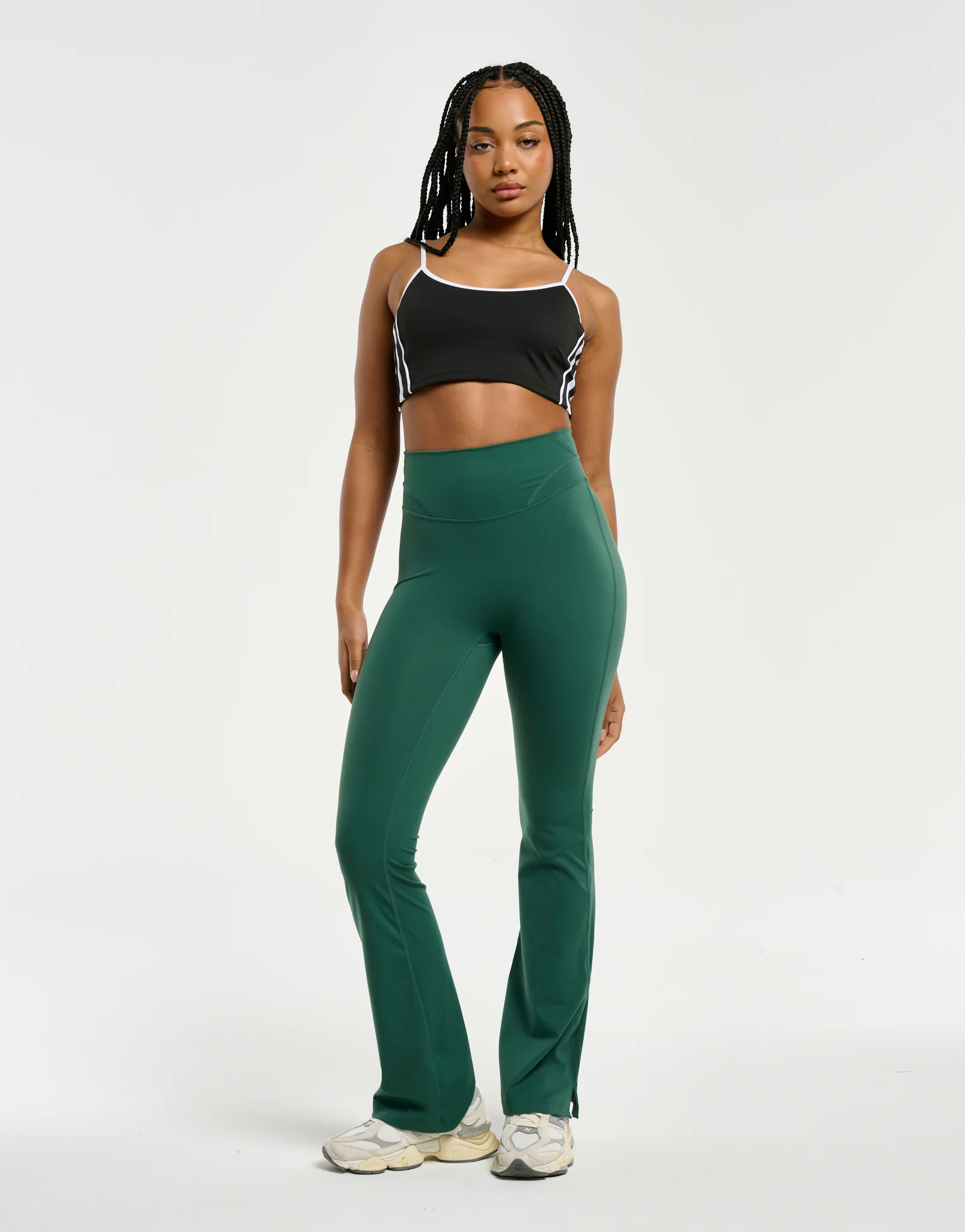 Flare Leggings V2 - Forest Green - Image 4