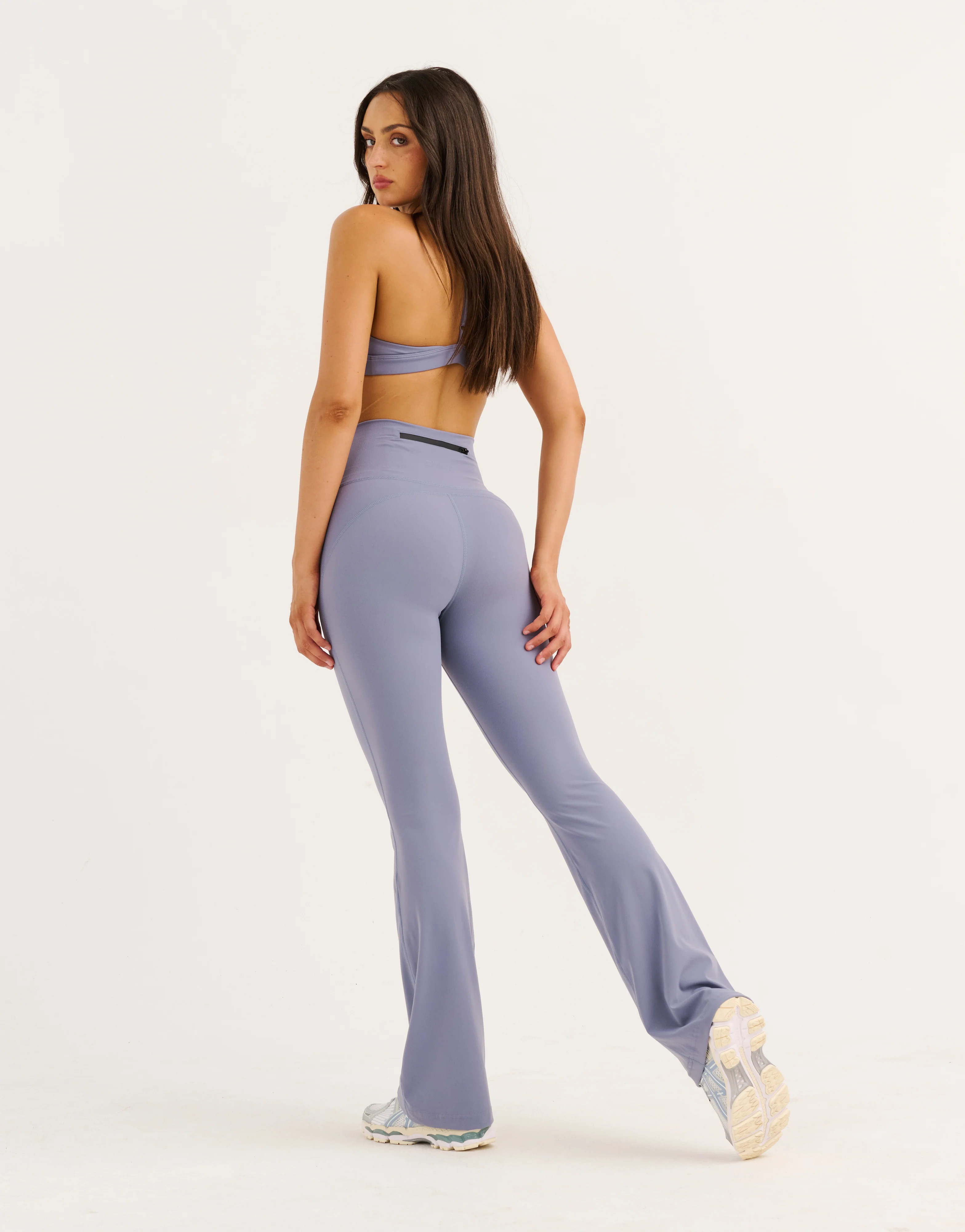 Flare Leggings - Washed Blue - Image 14