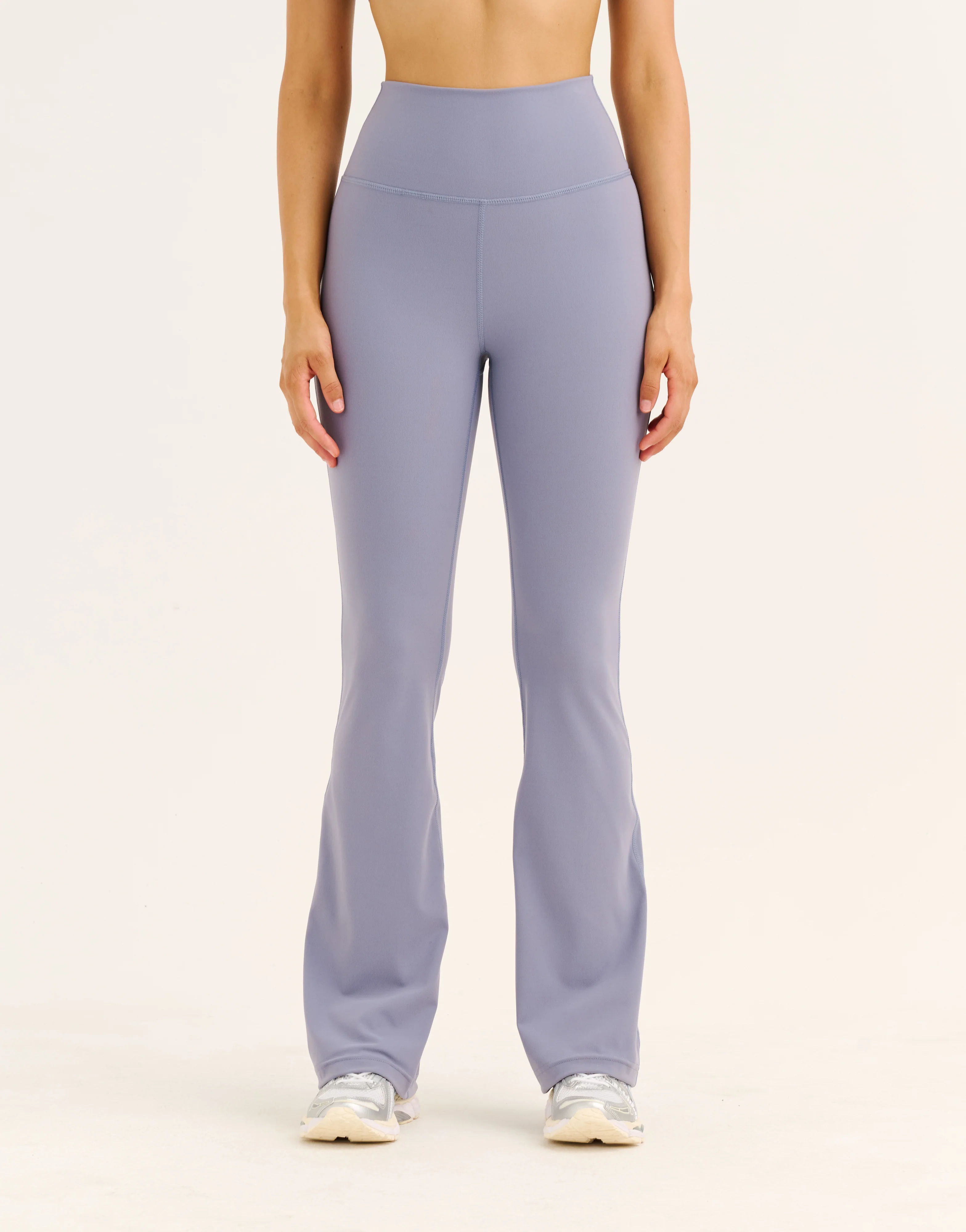 Flare Leggings - Washed Blue - Image 3