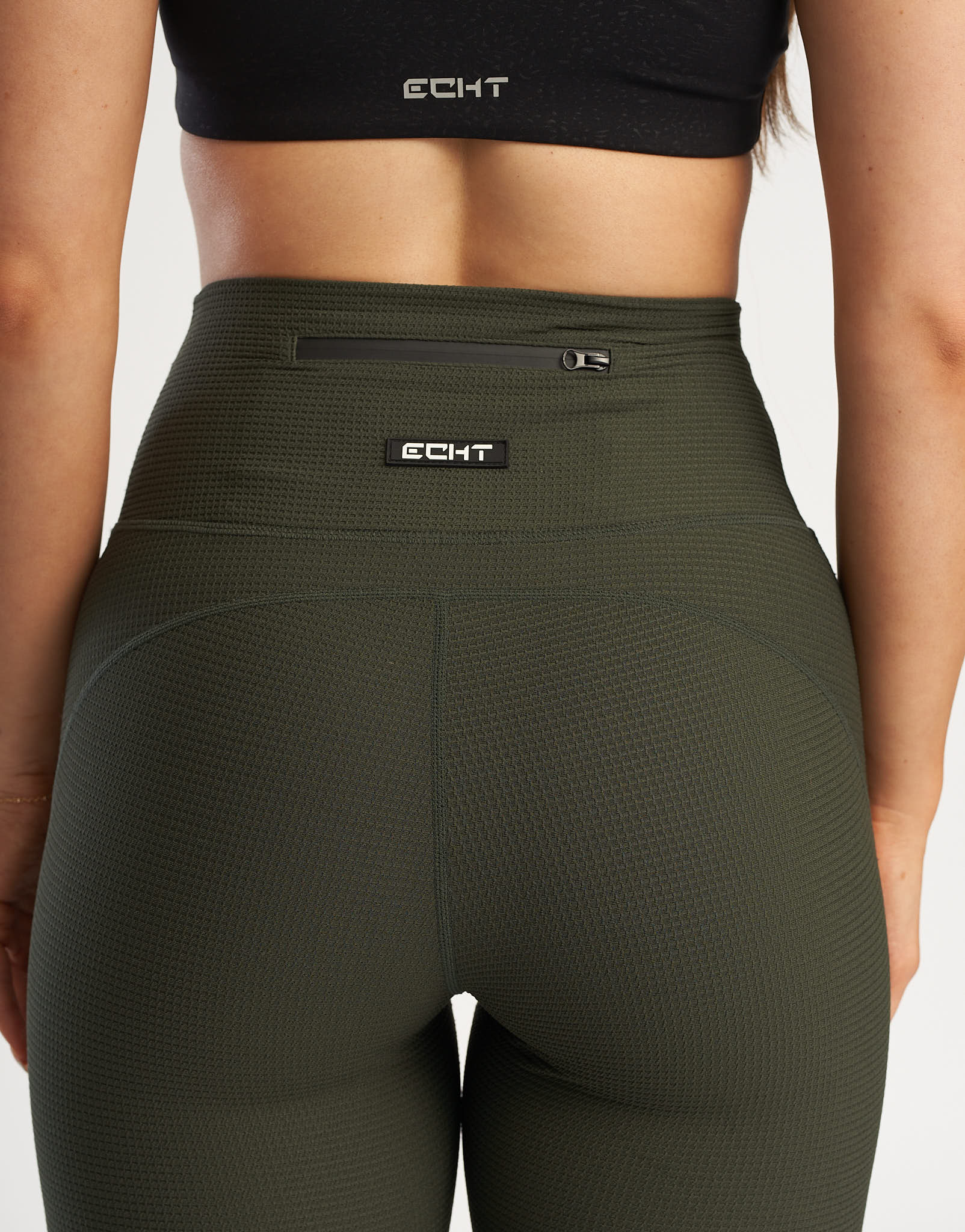 Flare Lounge Leggings - Forest Green - Image 3