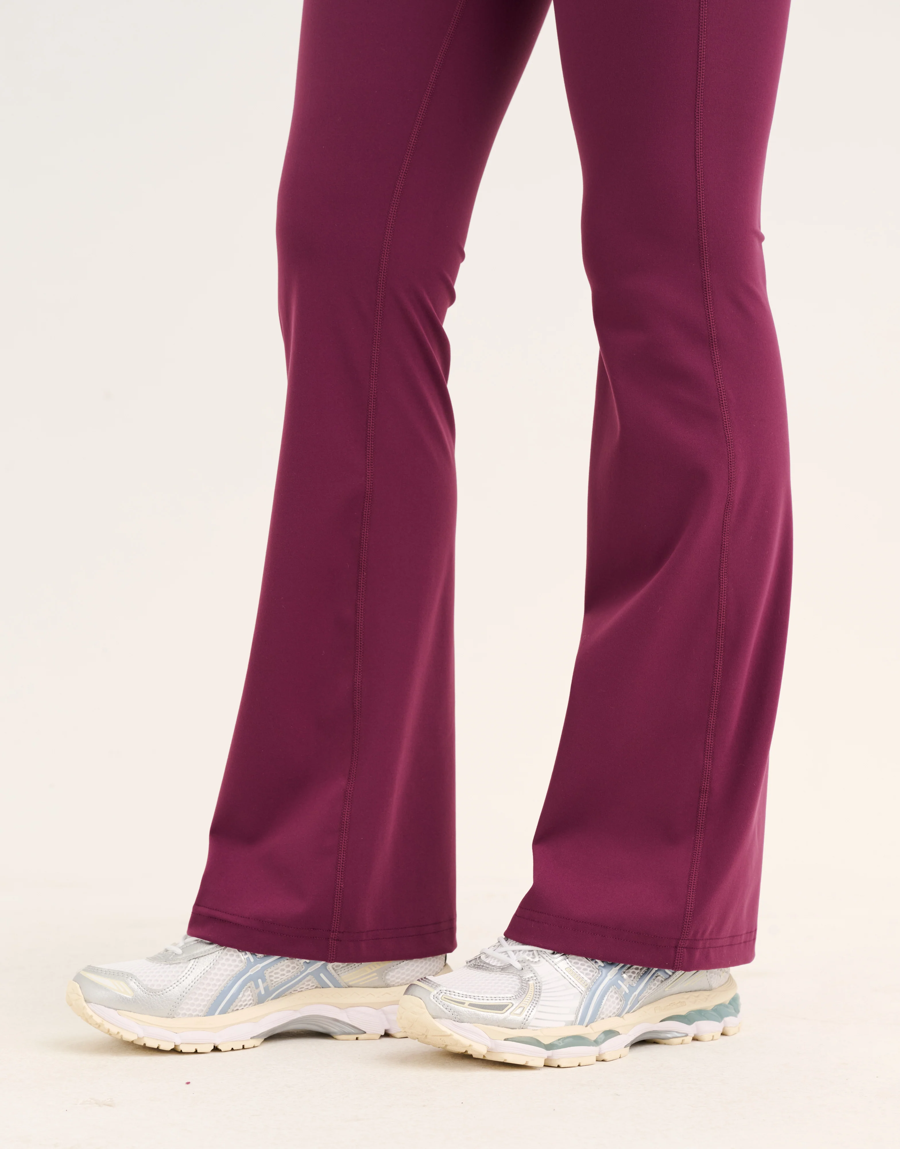Flare Lycra Pocket Leggings - Blackberry - Image 15