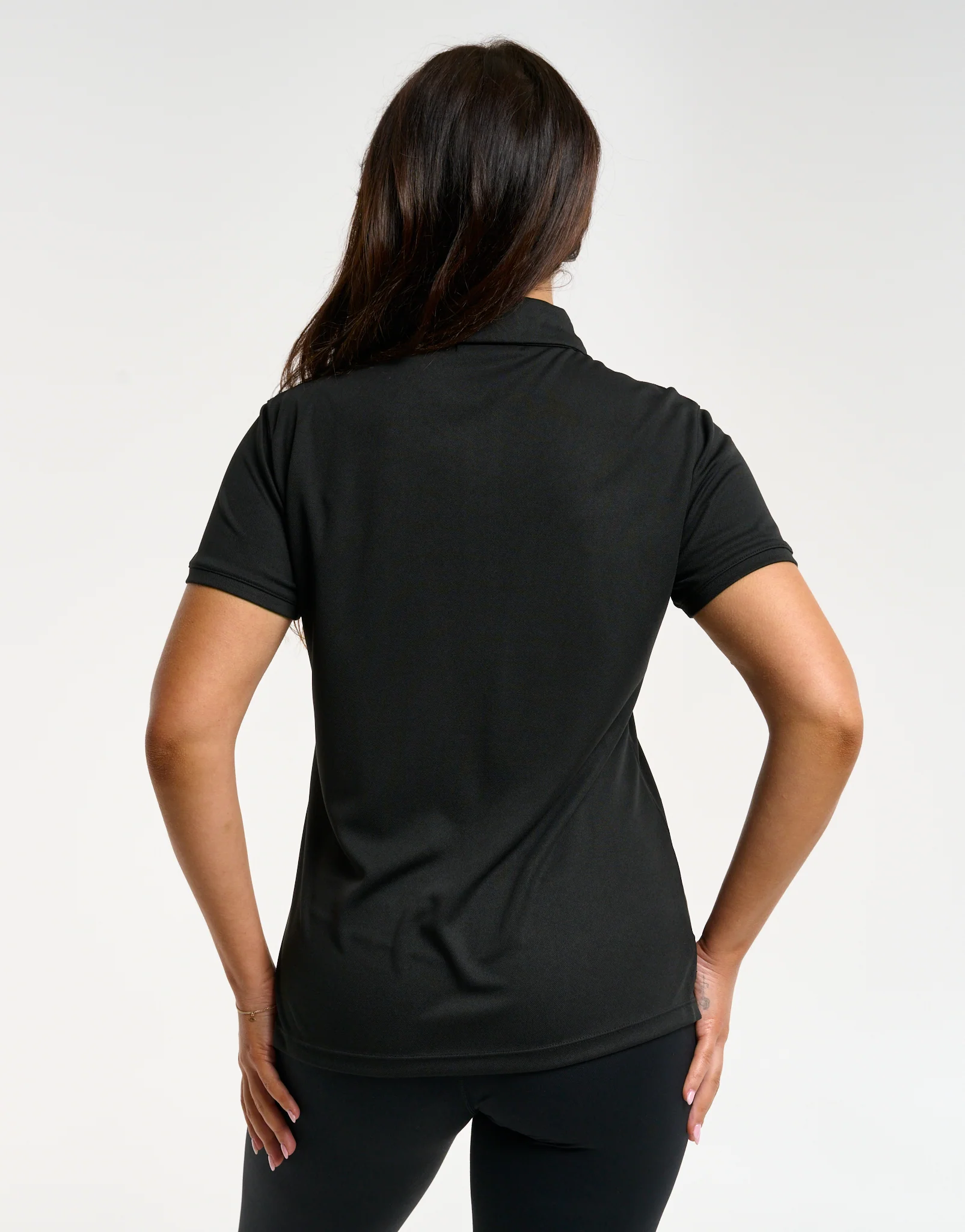 Flow Short-Sleeve Polo - Black - Image 2