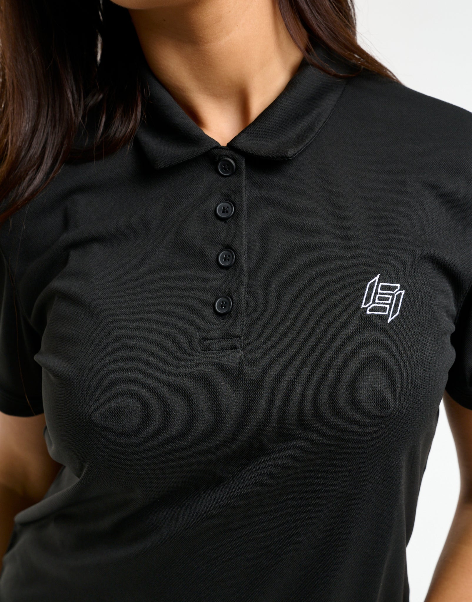 Flow Short-Sleeve Polo - Black - Image 7