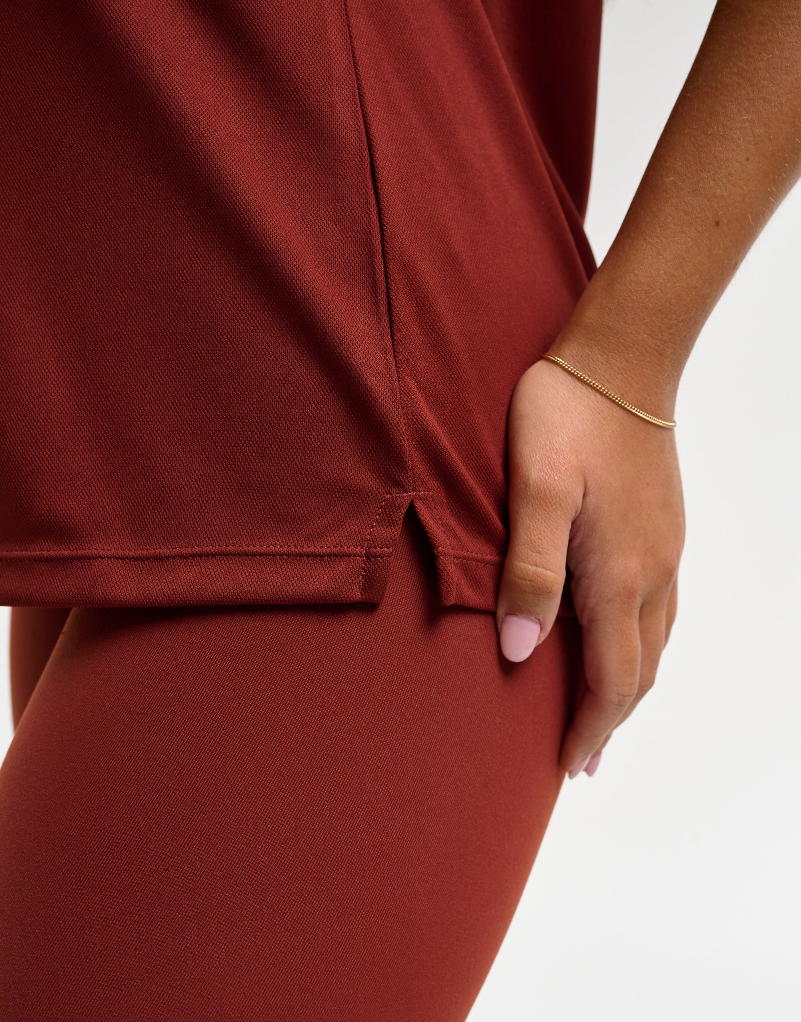 Flow Short-Sleeve Polo - Brown - Image 5