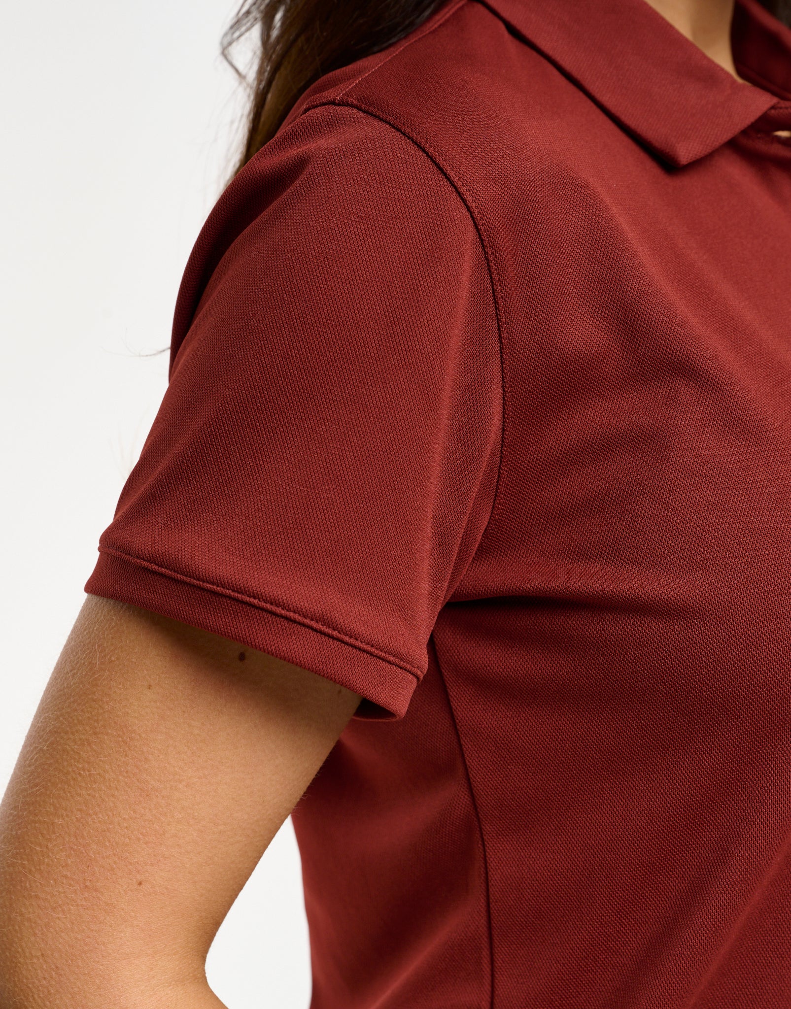 Flow Short-Sleeve Polo - Brown - Image 8
