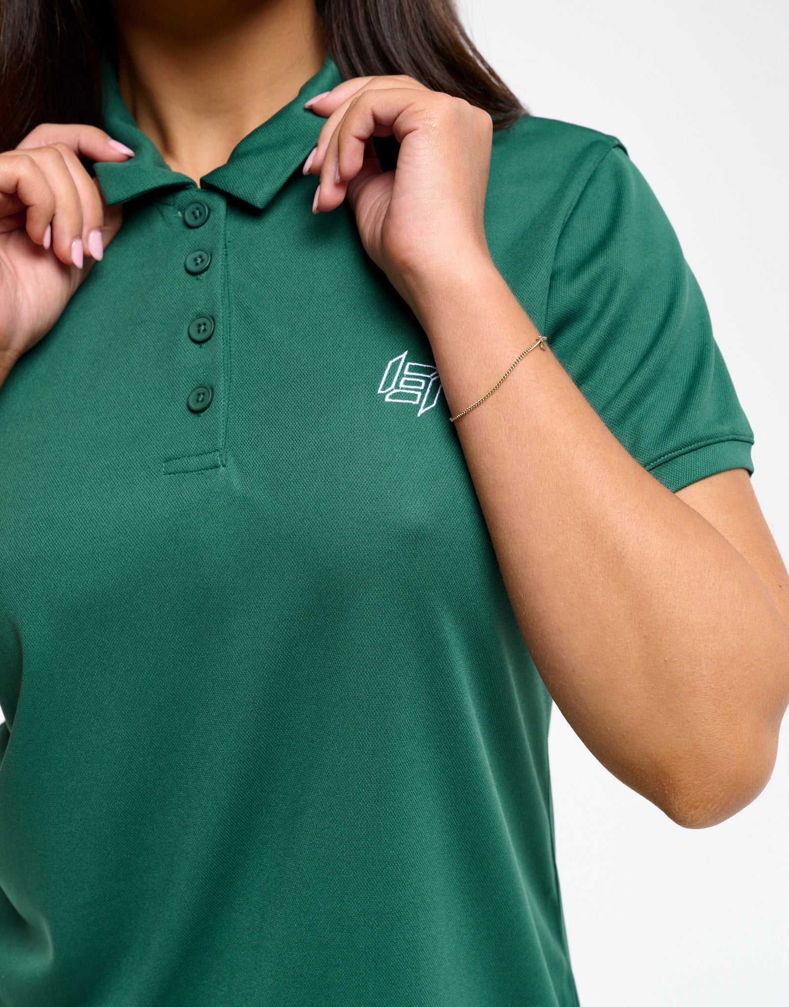 Flow Short-Sleeve Polo - Green - Image 3