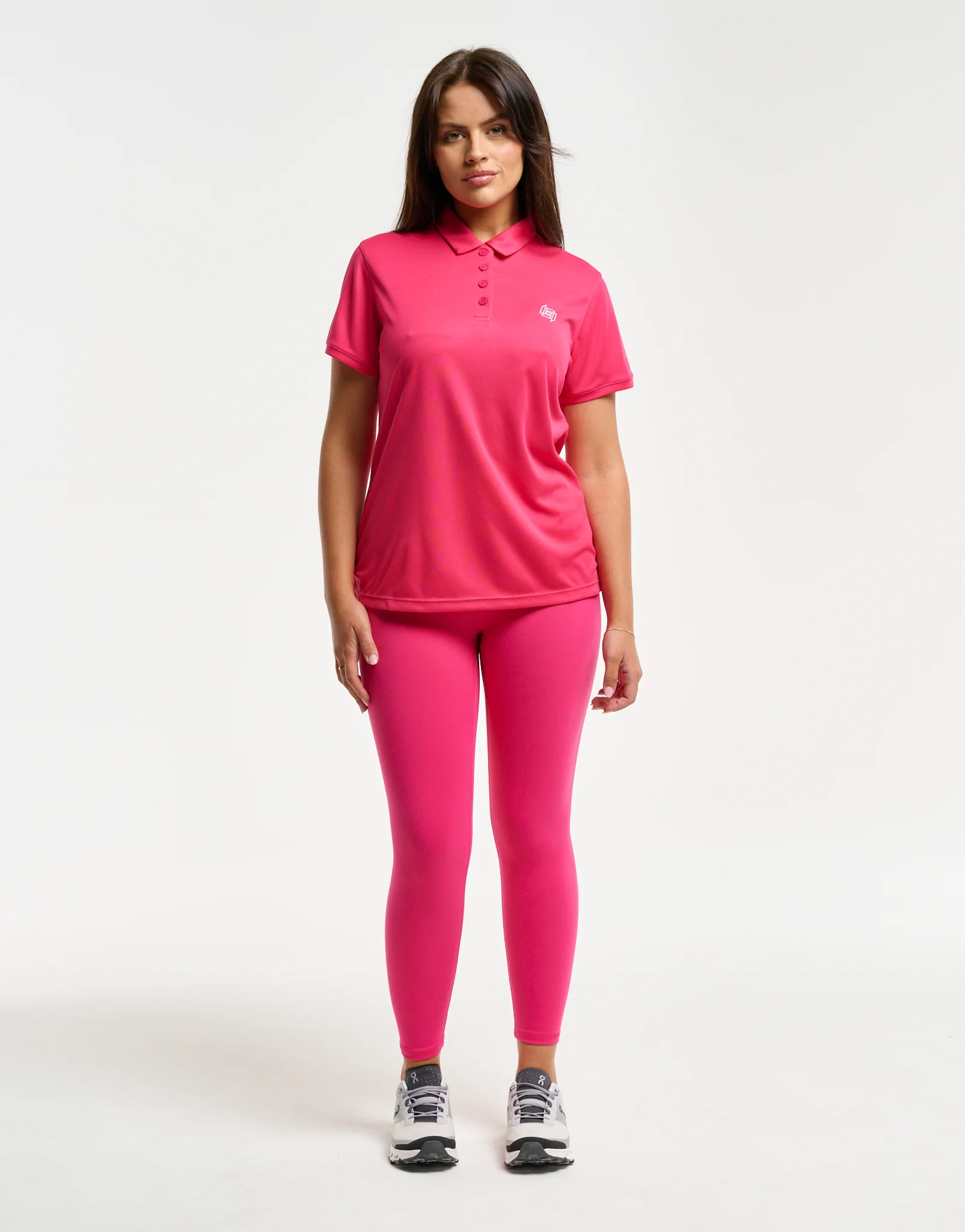 Flow Short-Sleeve Polo - Pink - Image 6