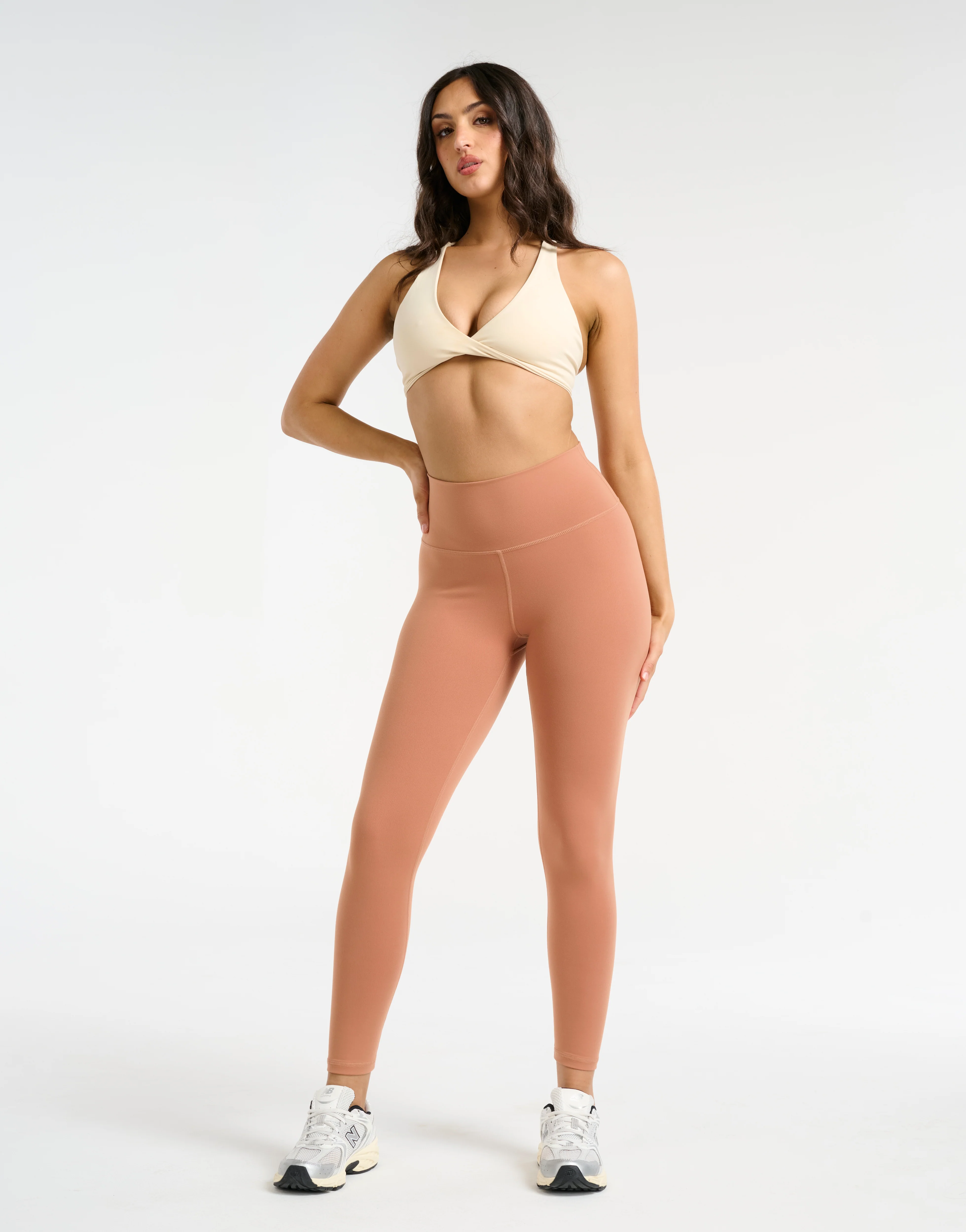 Force Scrunch Leggings (Minimal Logo) - Sunset - Image 8