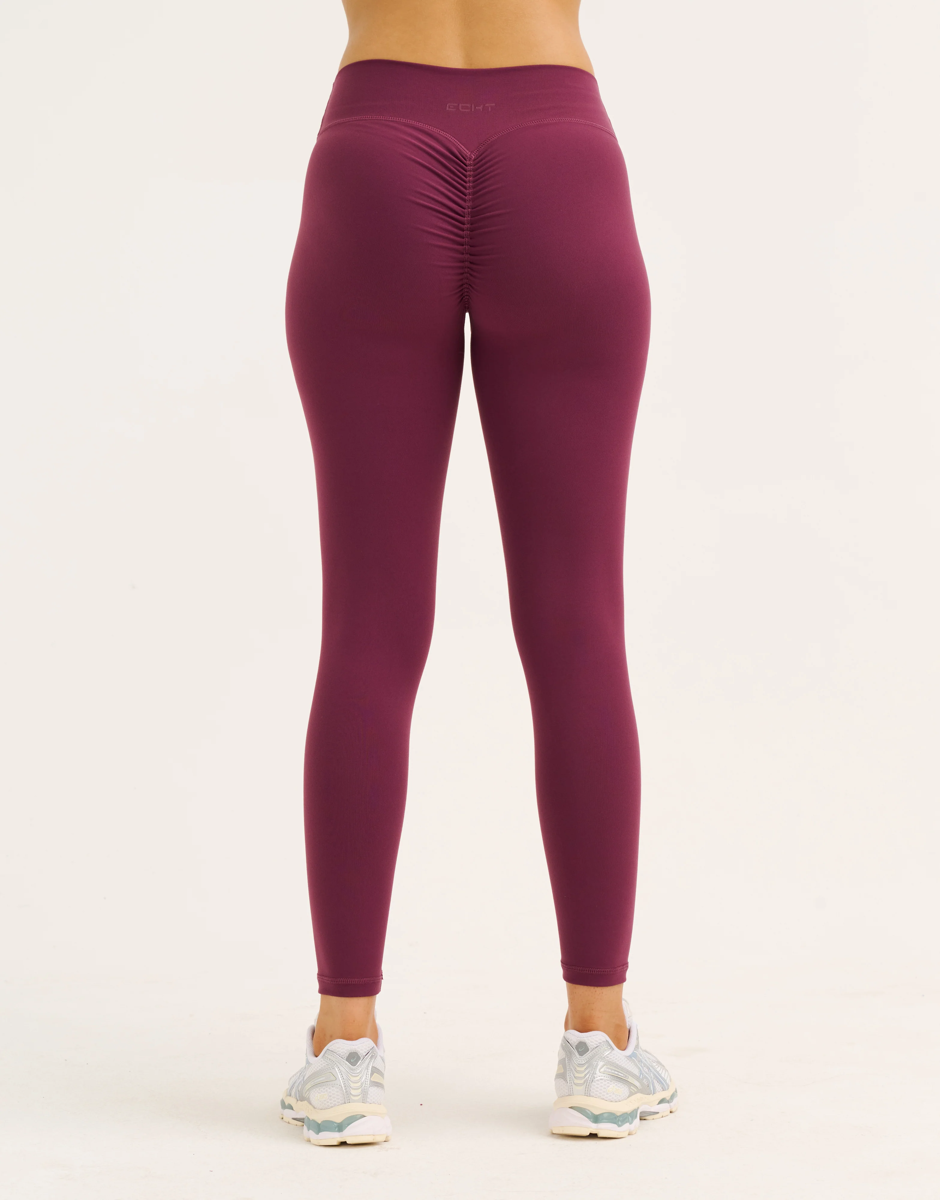 Force Scrunch Mid-Waist Leggings - Blackberry - Image 3