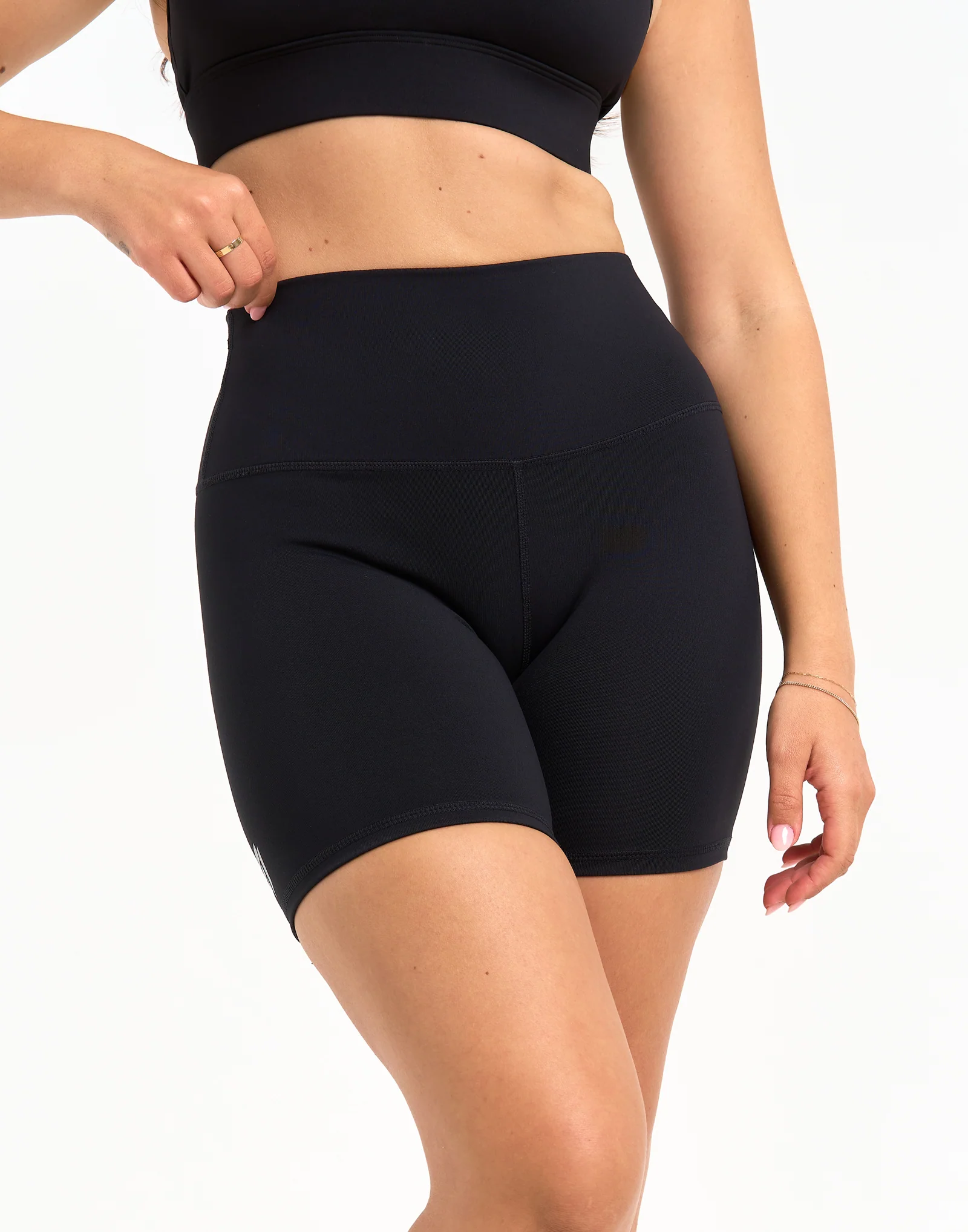 Freedom High Waisted Shorts 5.5" - Black - Image 2