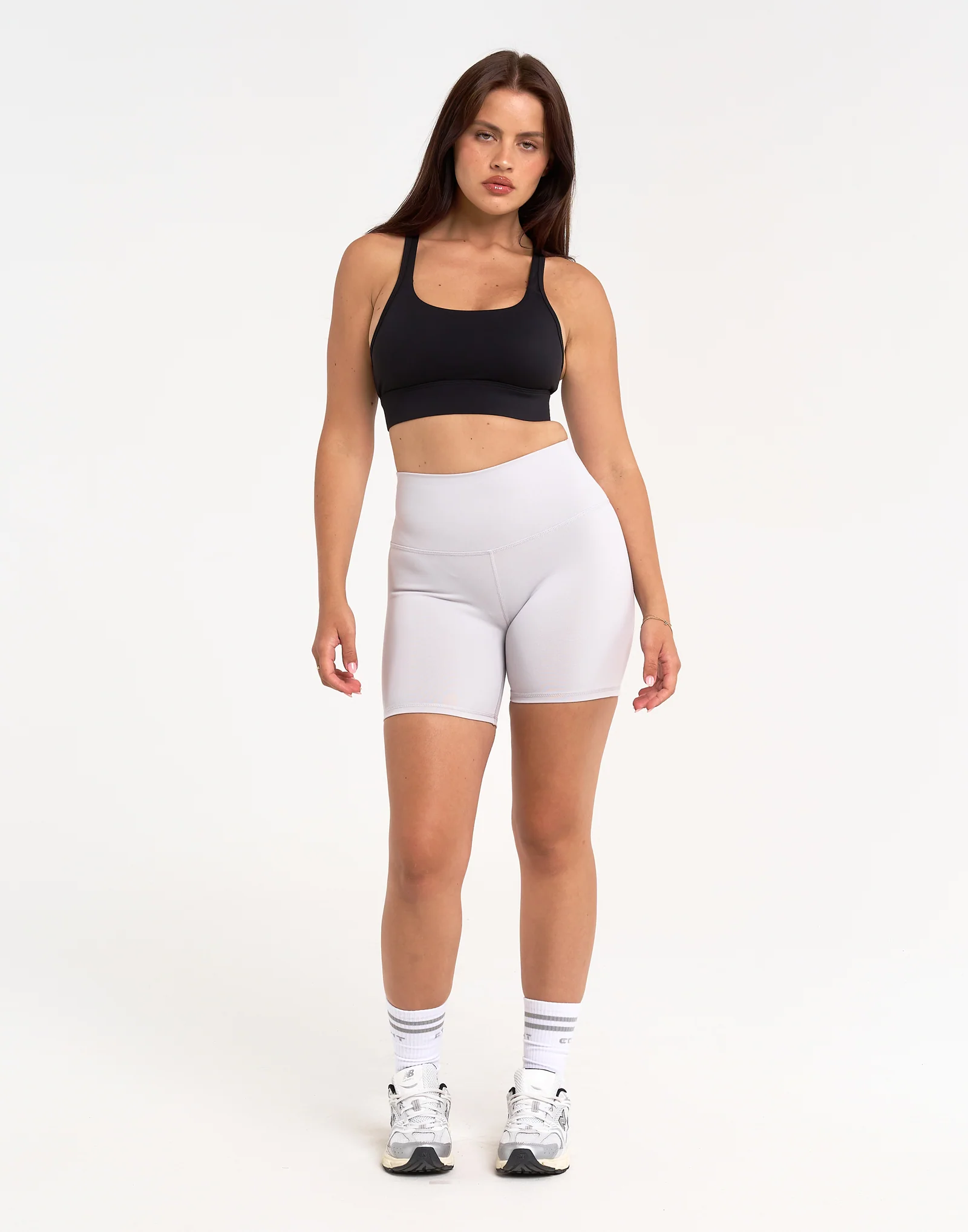Freedom High Waisted Shorts 5.5" - Grey - Image 5