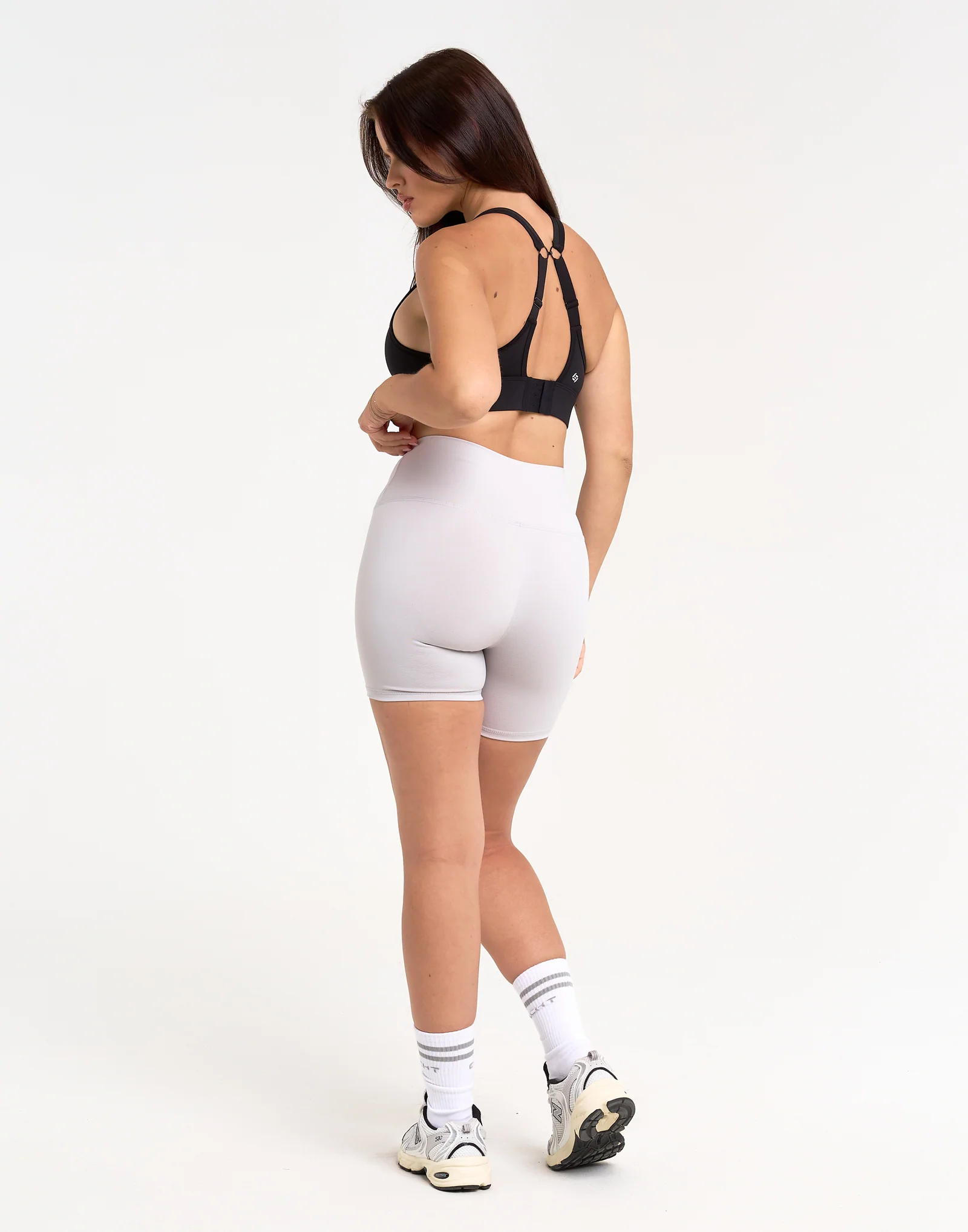 Freedom High Waisted Shorts 5.5" - Grey - Image 8