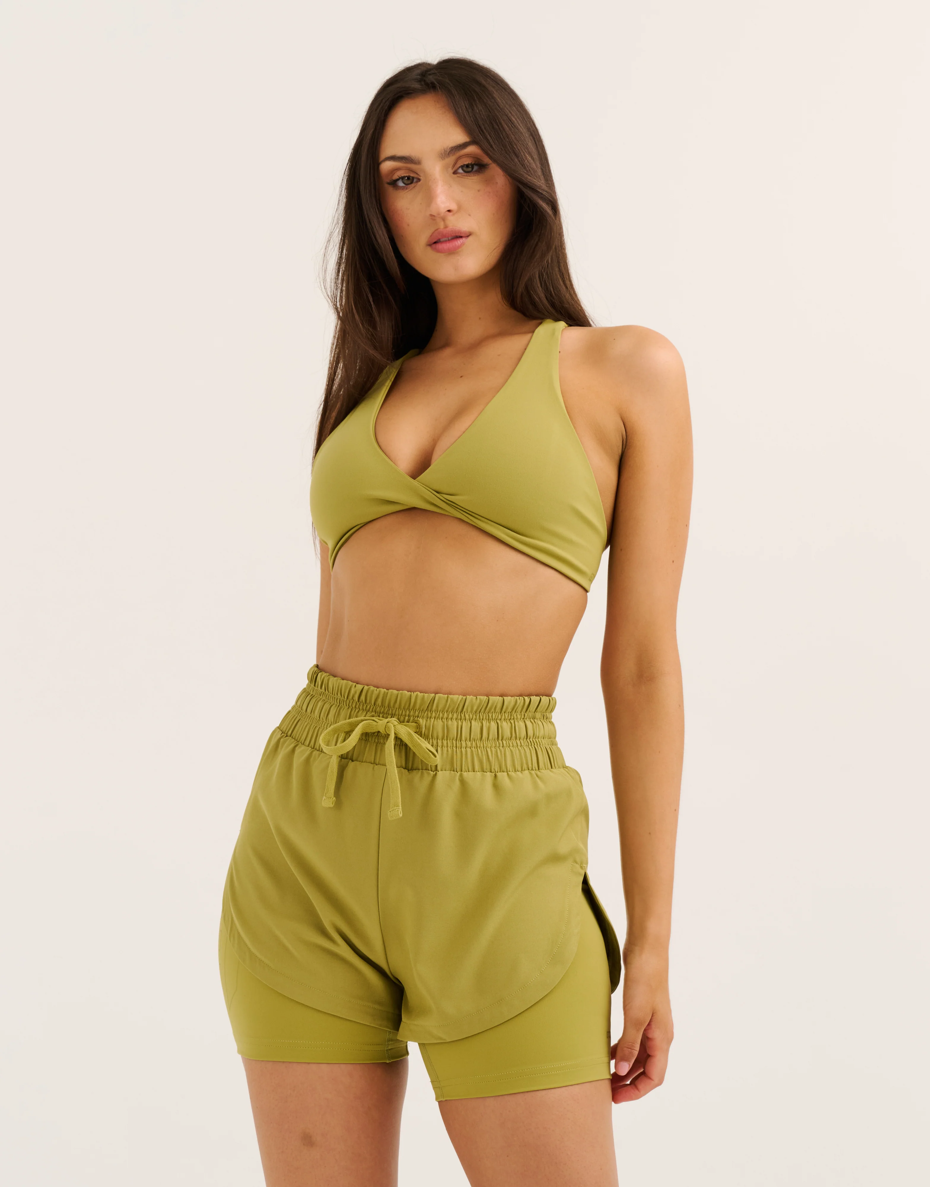Freedom Running Shorts - Olive - Image 5