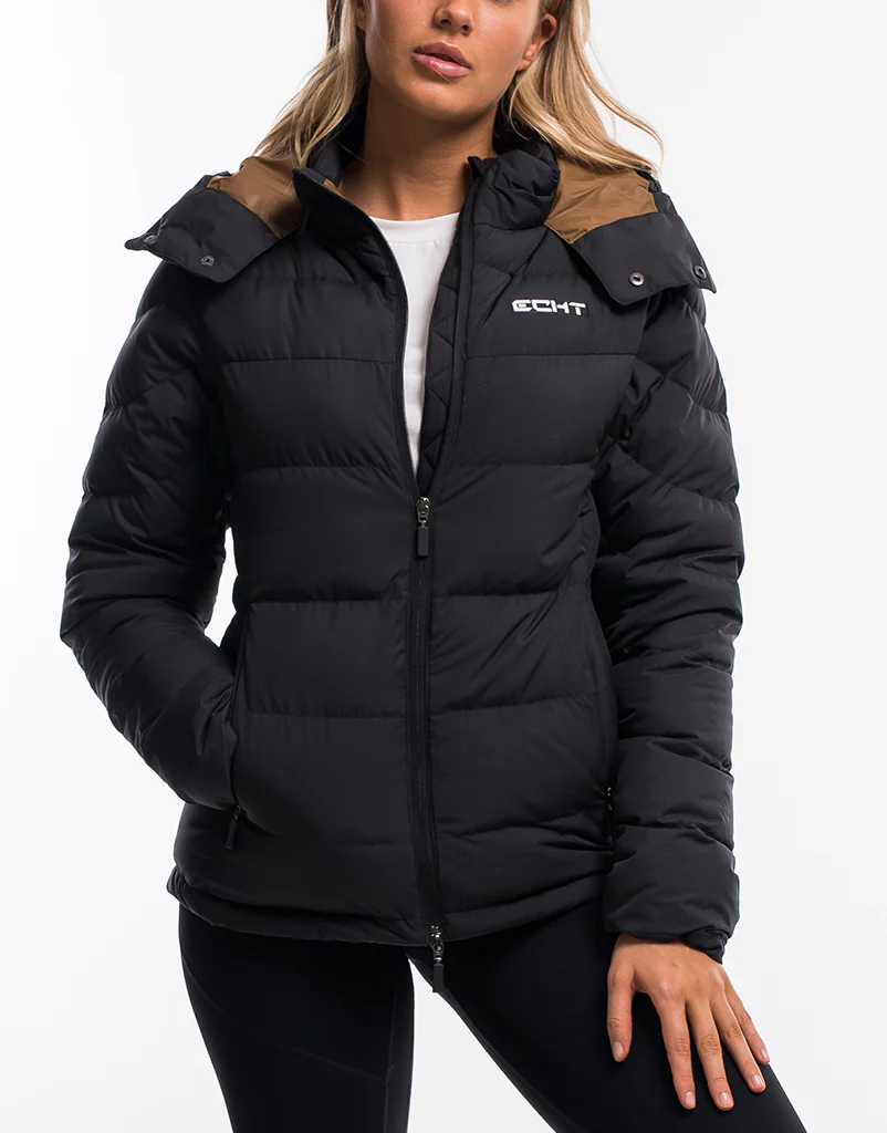 Ladies Essentia Puffer Jacket - Black - Image 4
