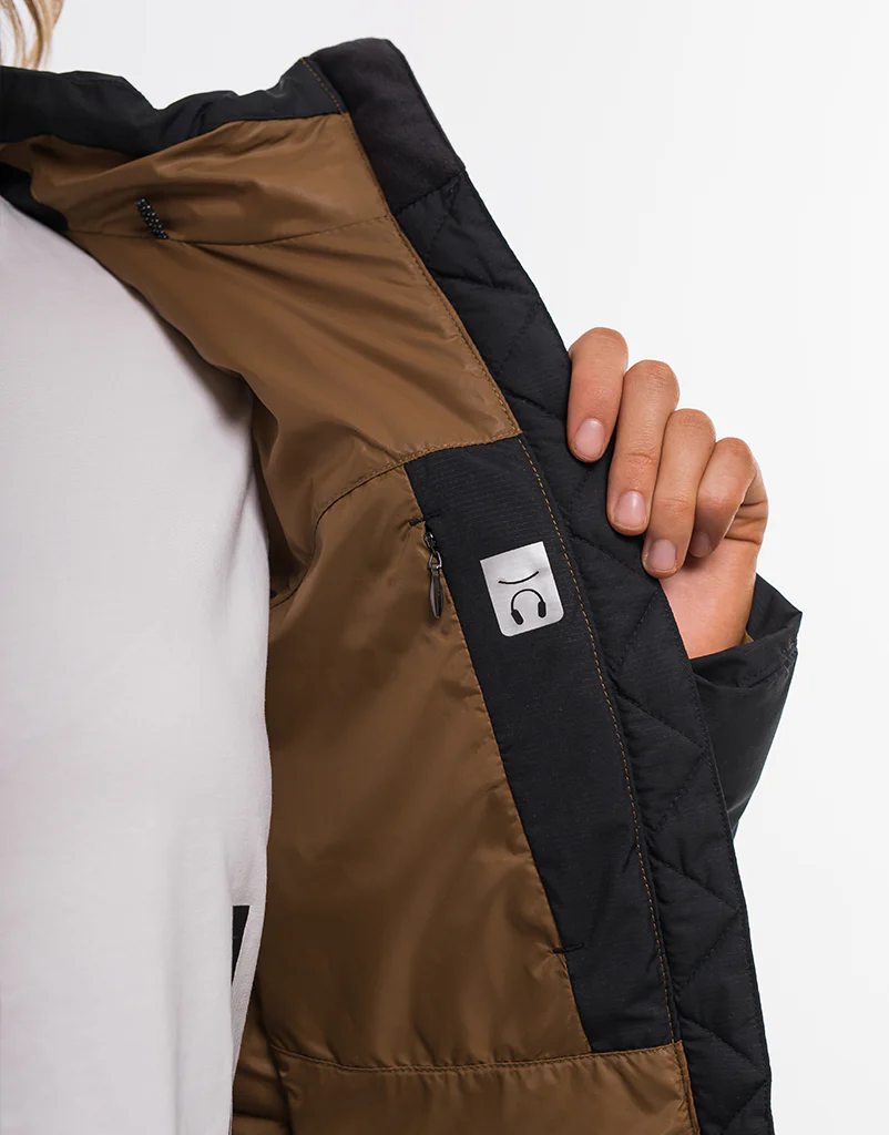 Ladies Essentia Puffer Jacket - Black - Image 5