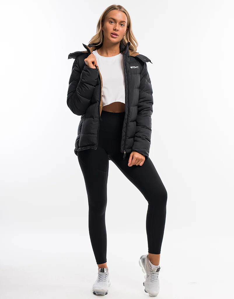 Ladies Essentia Puffer Jacket - Black - Image 7