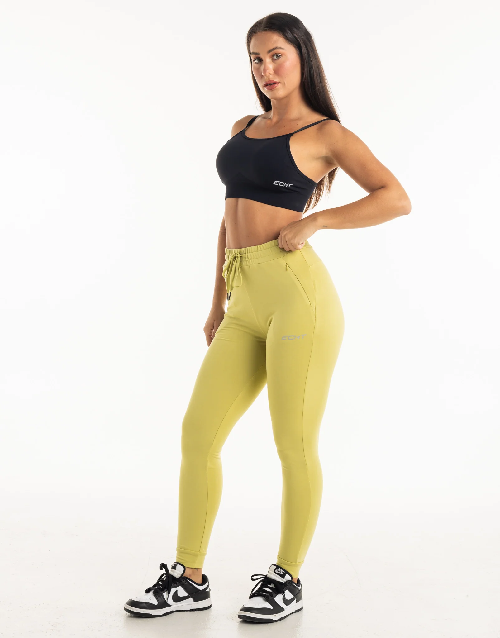 Ladies Tapered Joggers V2 - Light Green - Image 8