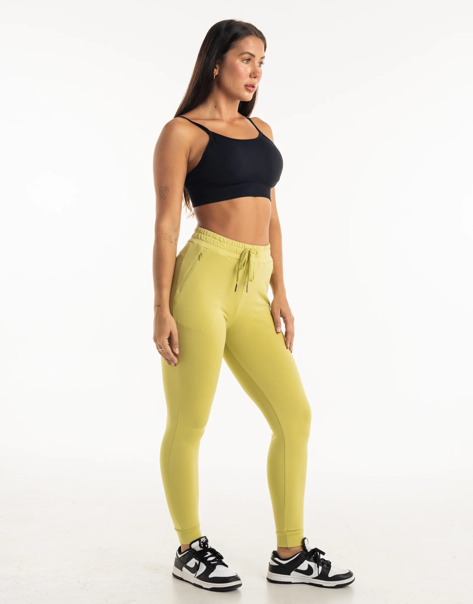 Ladies Tapered Joggers V2 - Light Green - Image 9