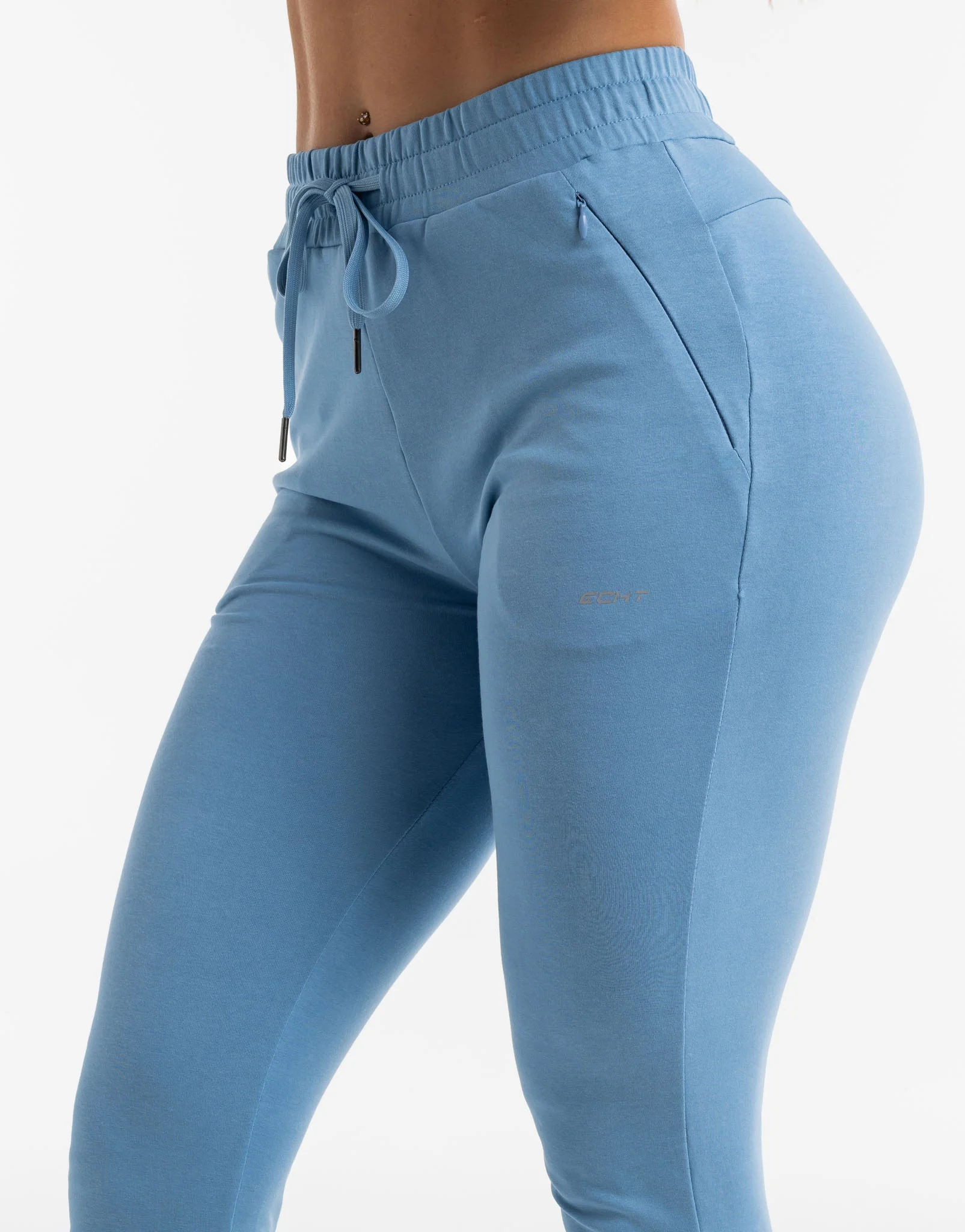 Ladies Tapered Joggers V2 - Process Blue - Image 6