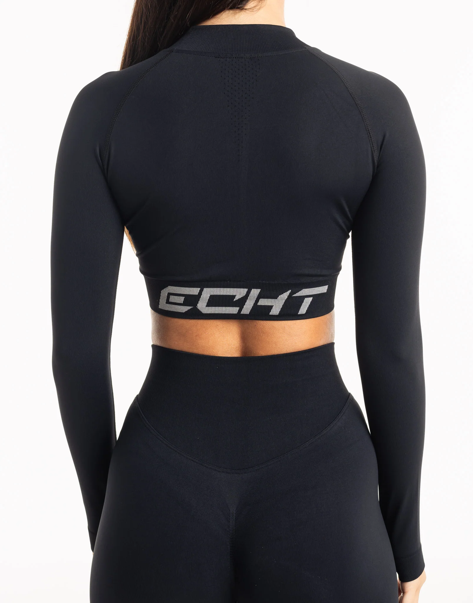 League Cropped Zip-Up - Black - Image 11