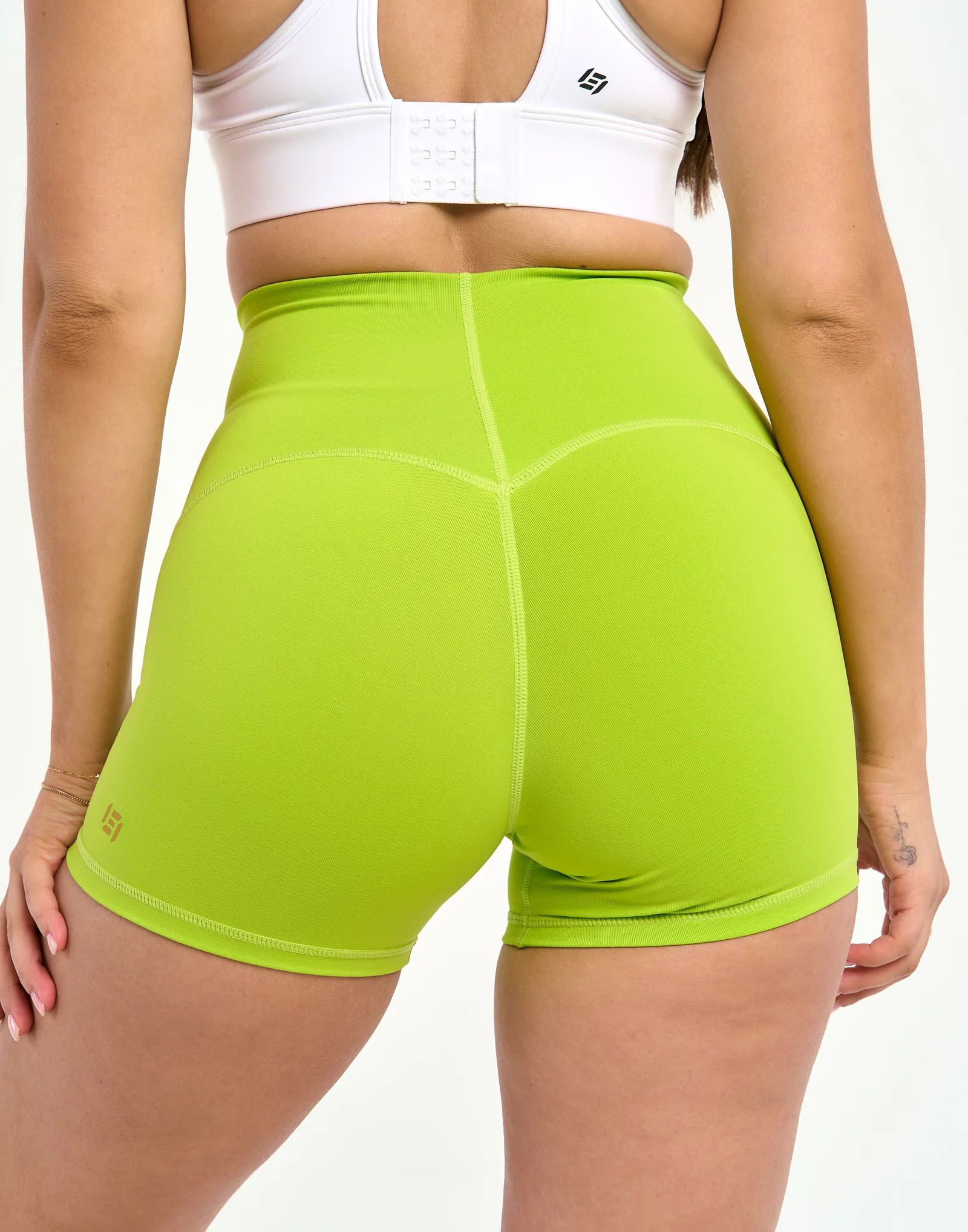 Limitless Shorts 3.5" - Lime Green - Image 4