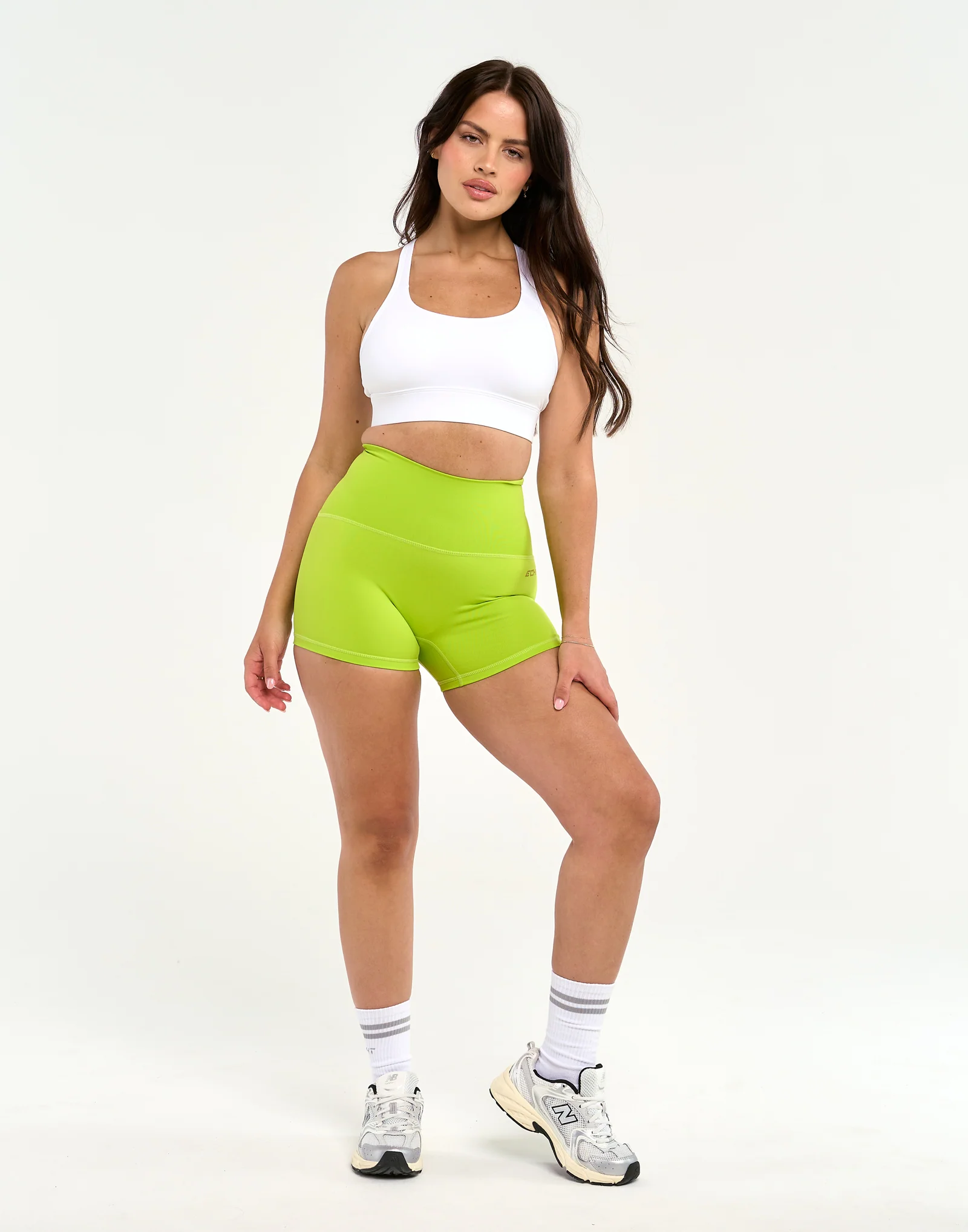 Limitless Shorts 3.5" - Lime Green - Image 9