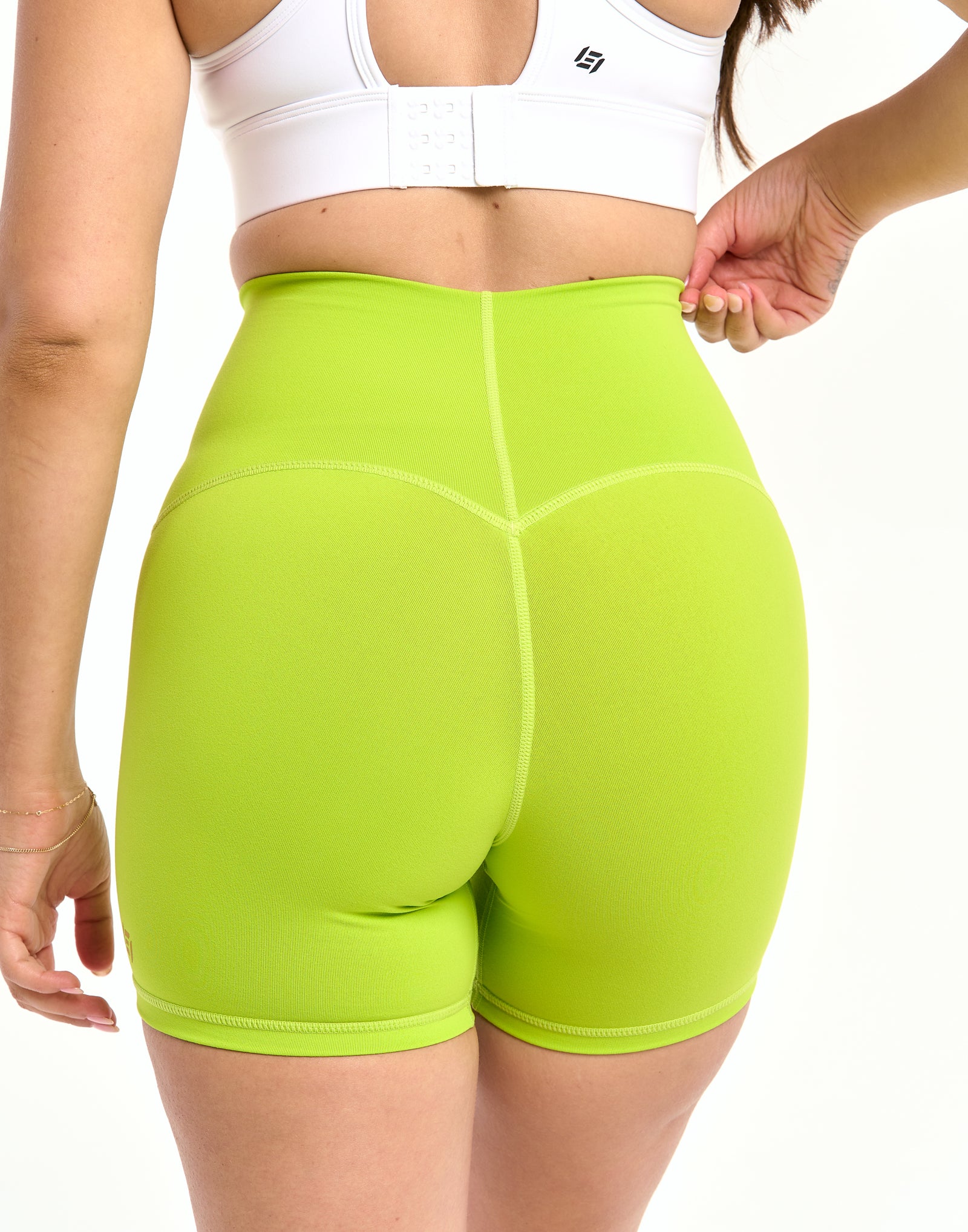 Limitless Shorts 5" - Lime Green - Image 3