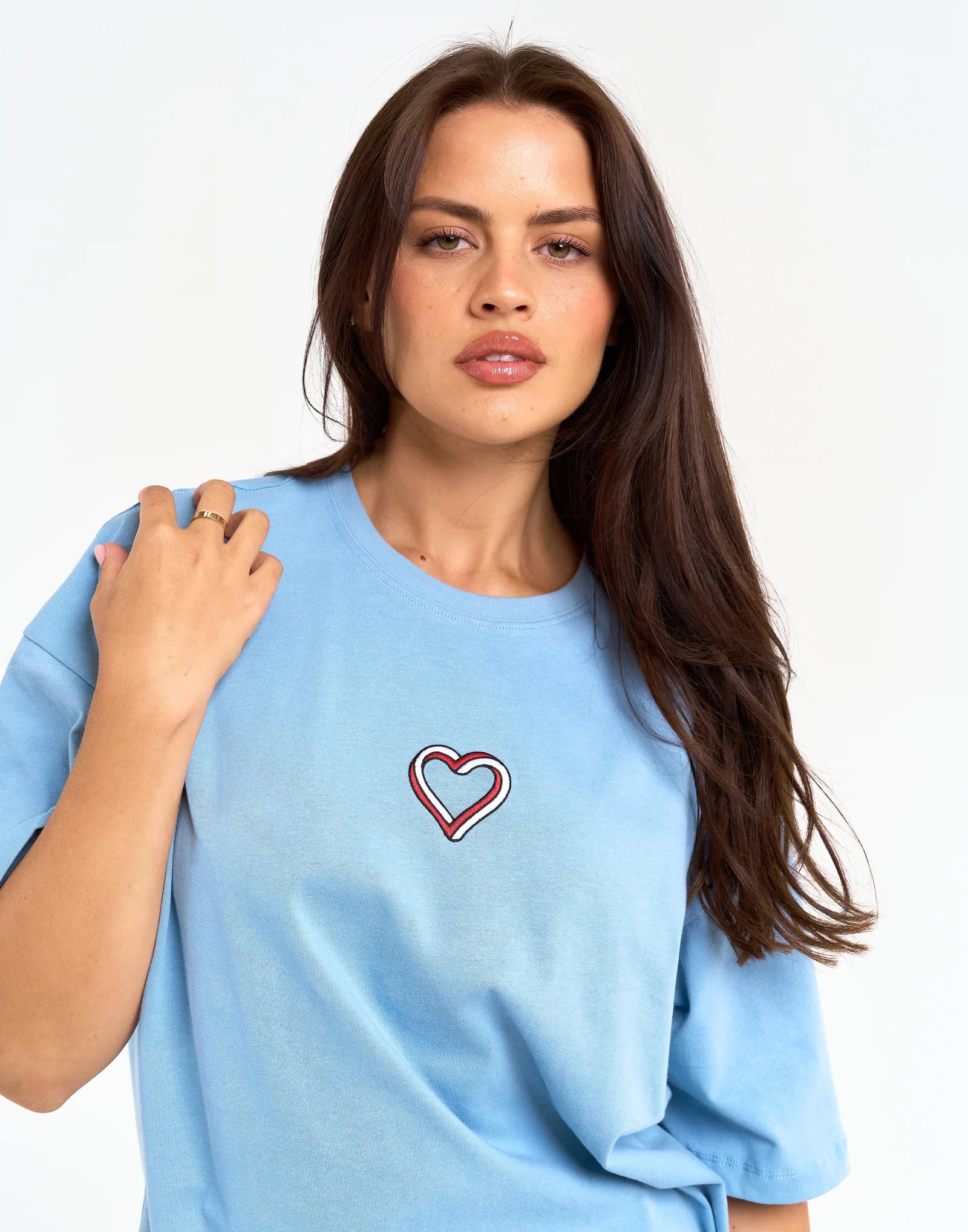Love Oversize Tee - Blue - Image 3