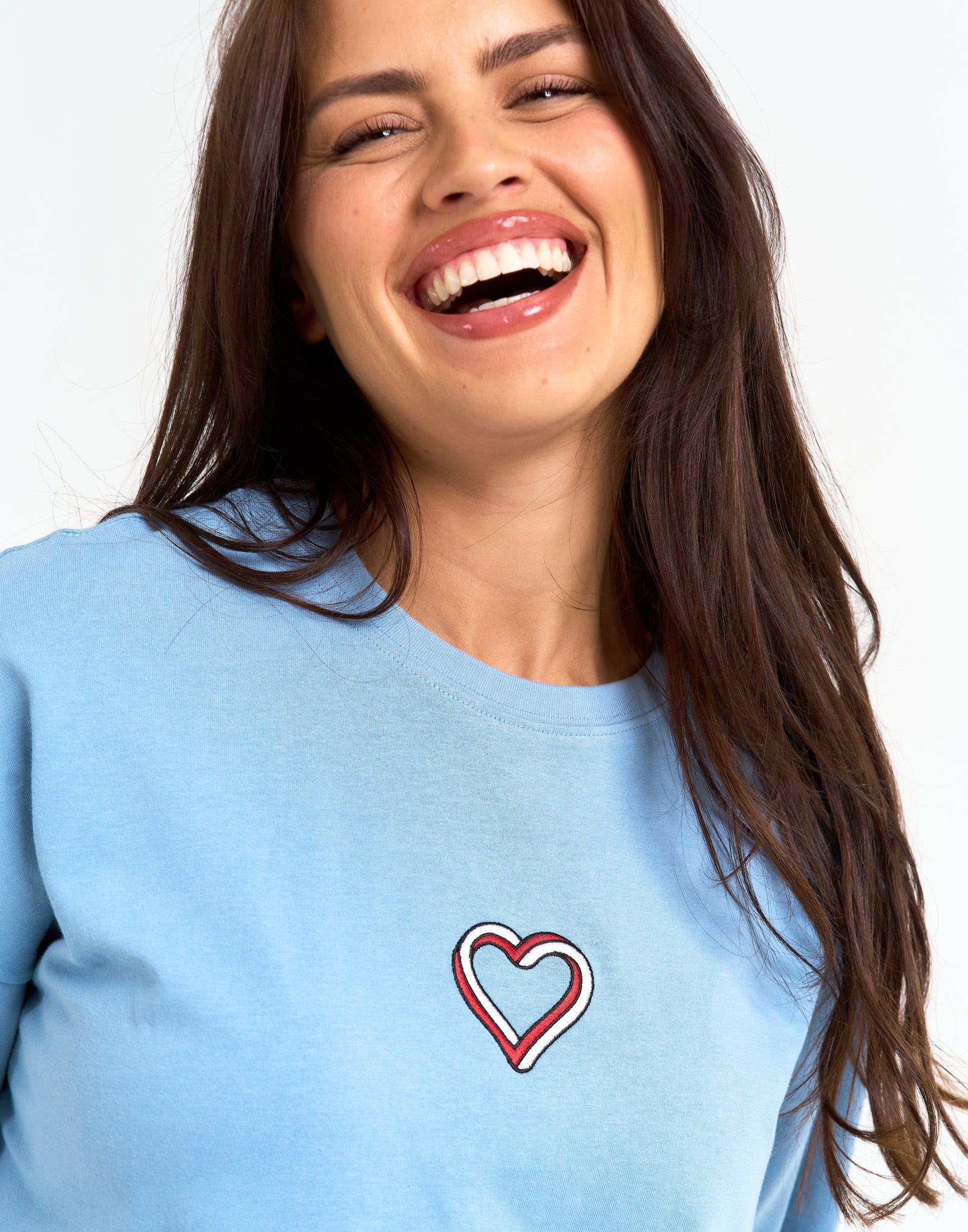 Love Oversize Tee - Blue - Image 5