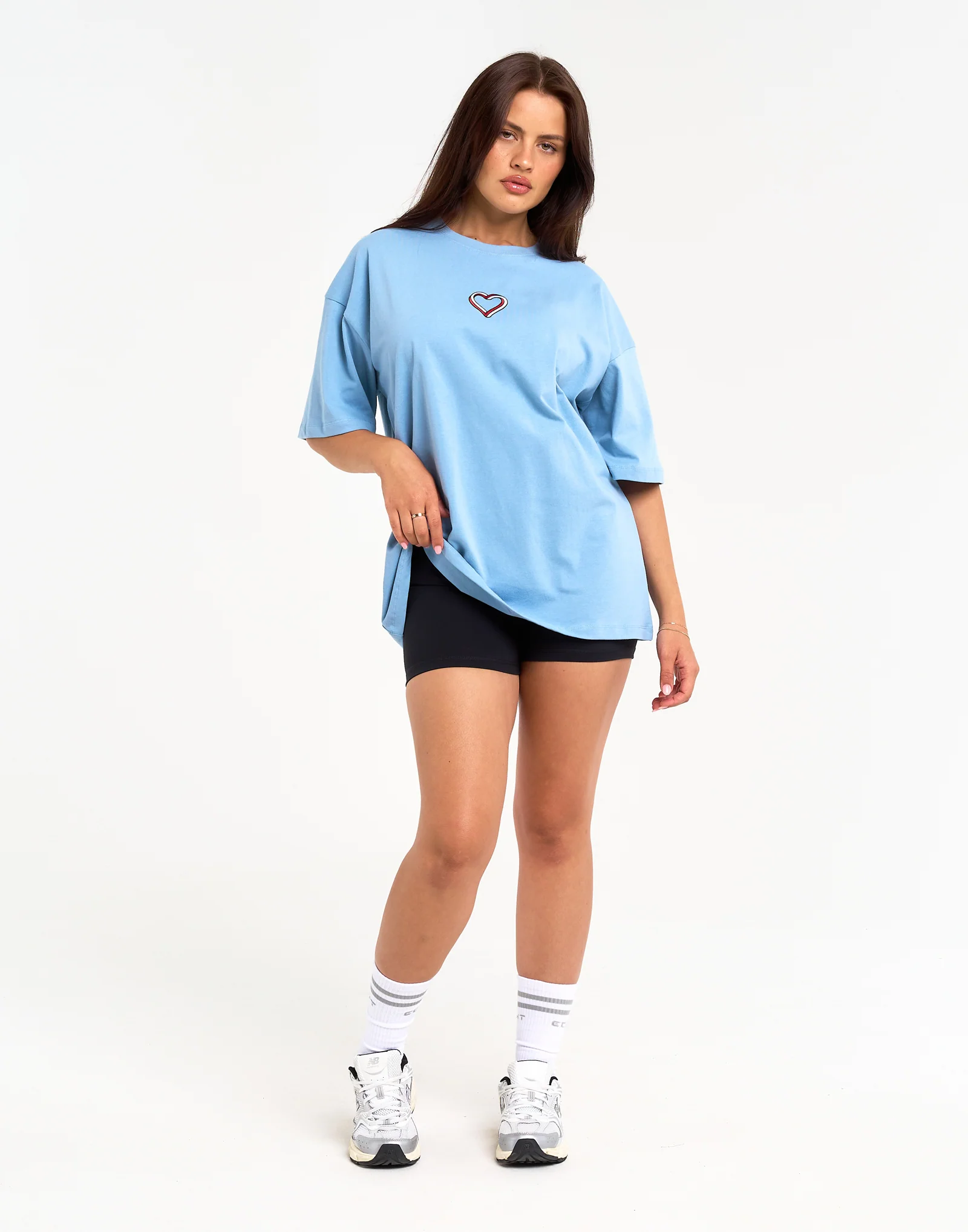 Love Oversize Tee - Blue - Image 7