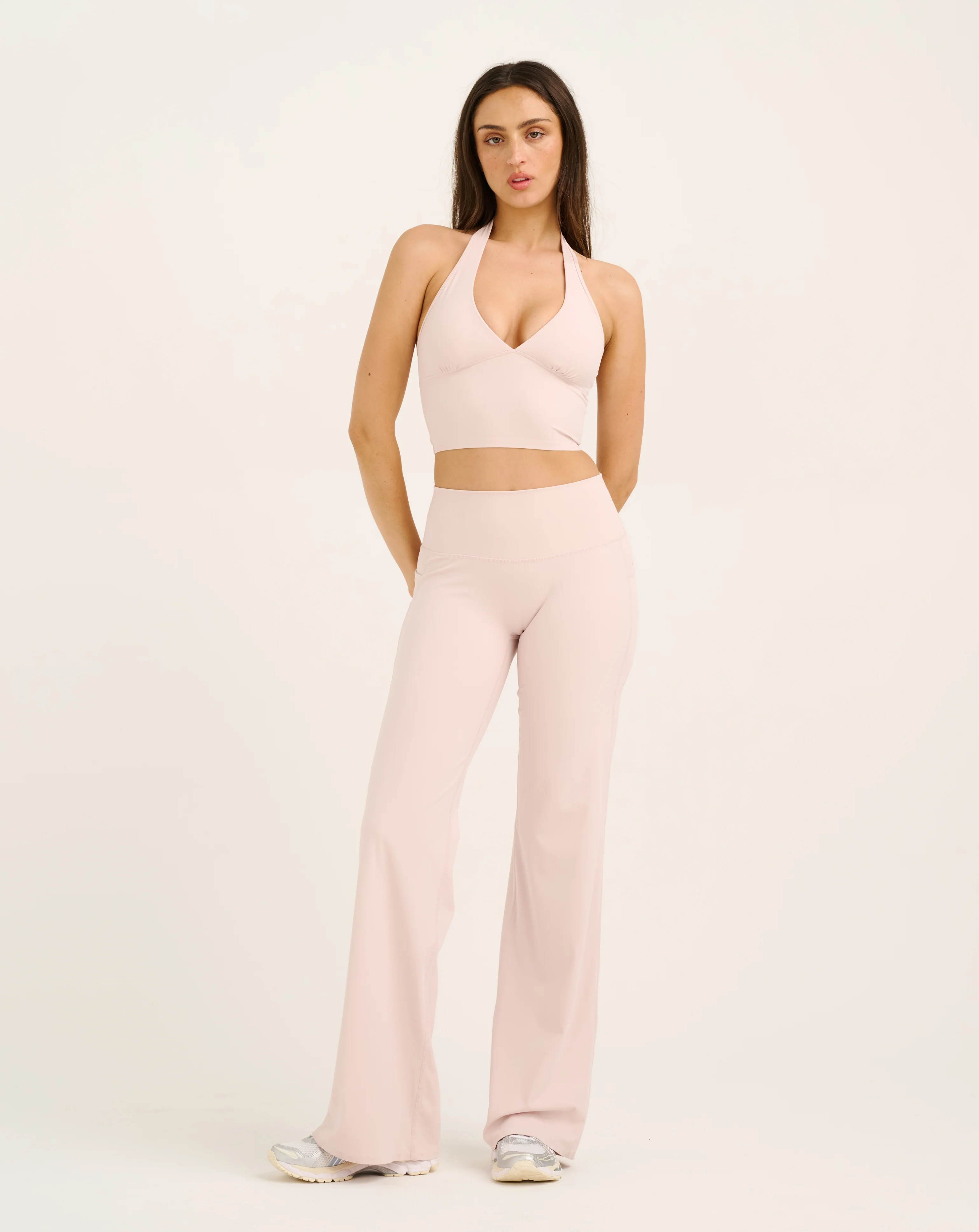 Lycra Halter Tank - Mauve - Image 6