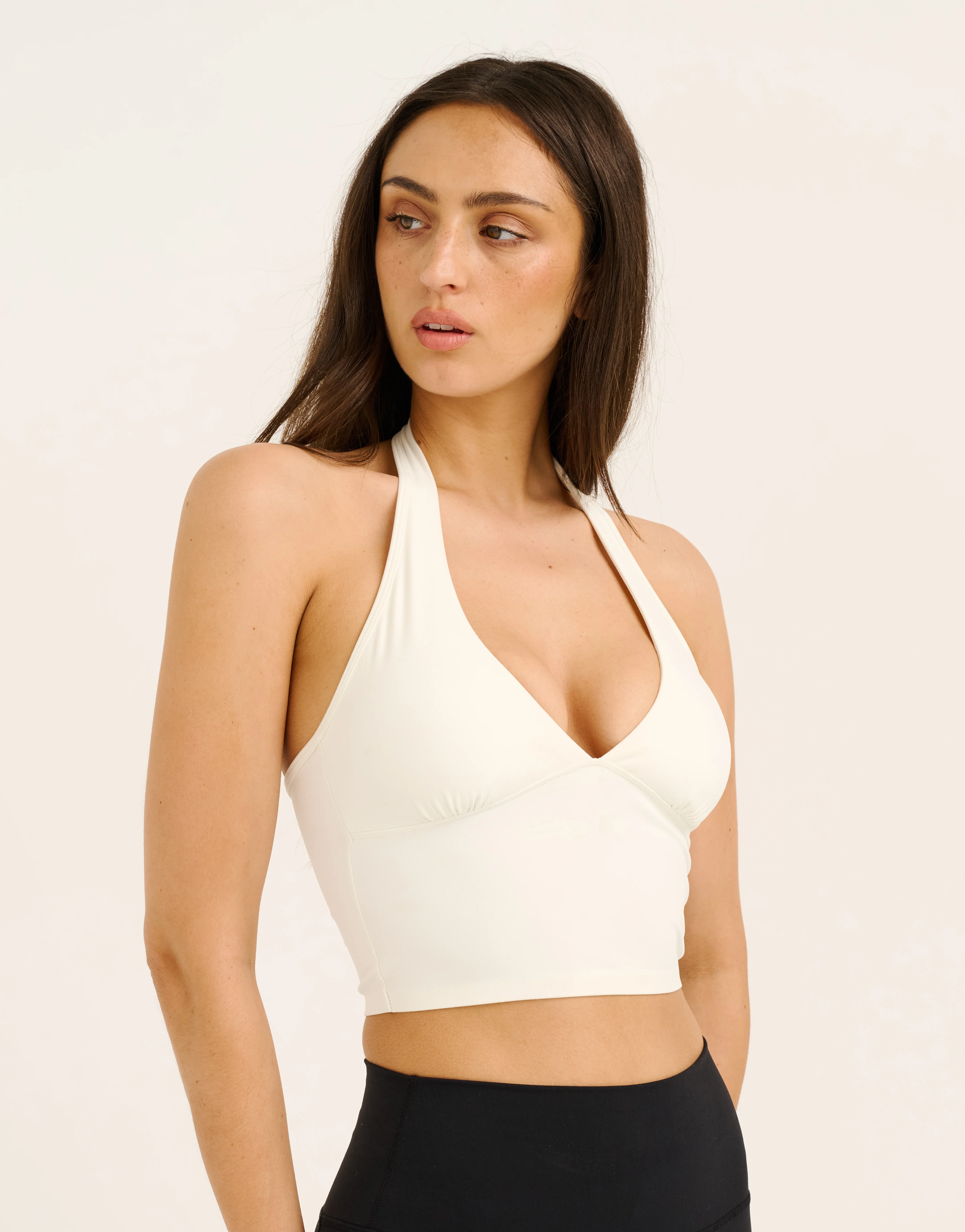 Lycra Halter Tank - White - Image 6