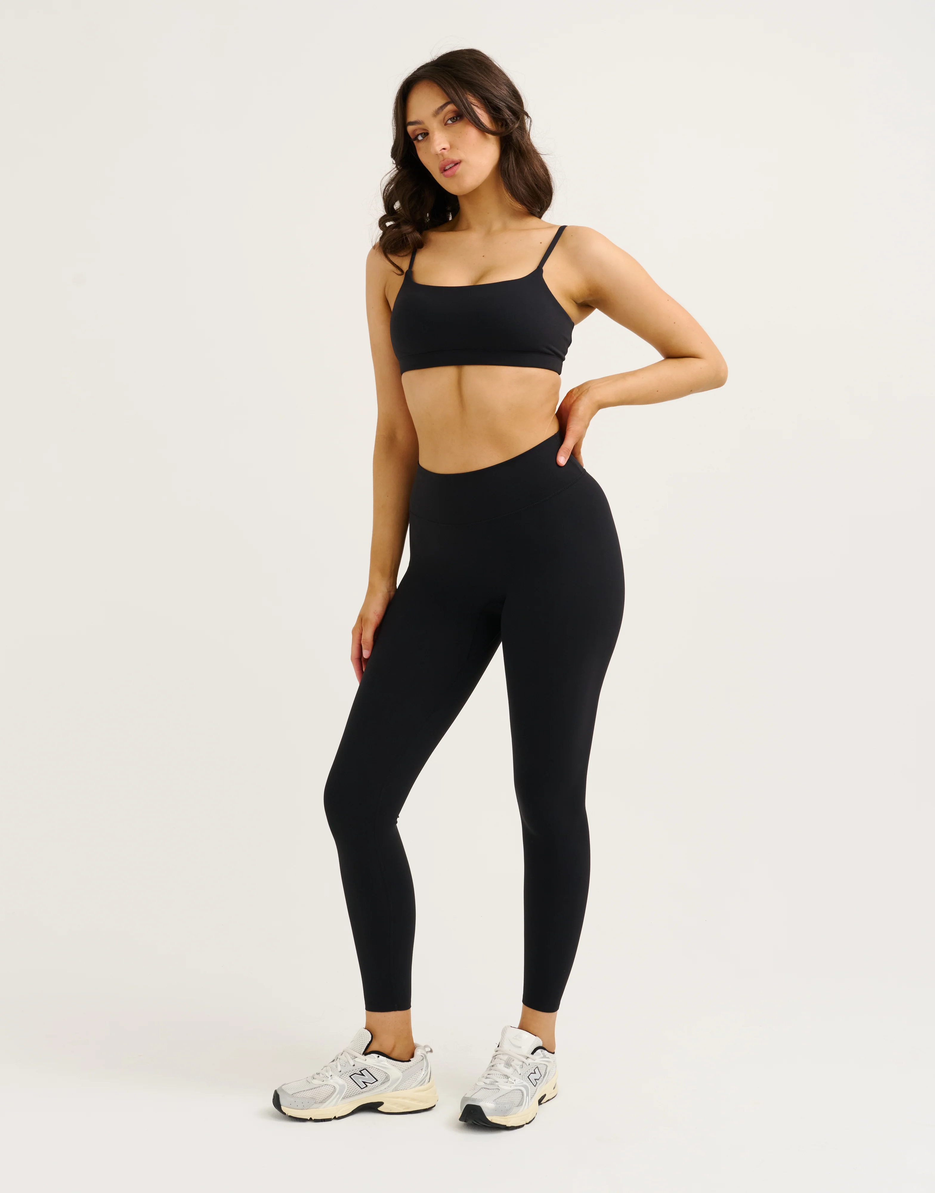 Lycra Invisible Scrunch Leggings - Black - Image 4